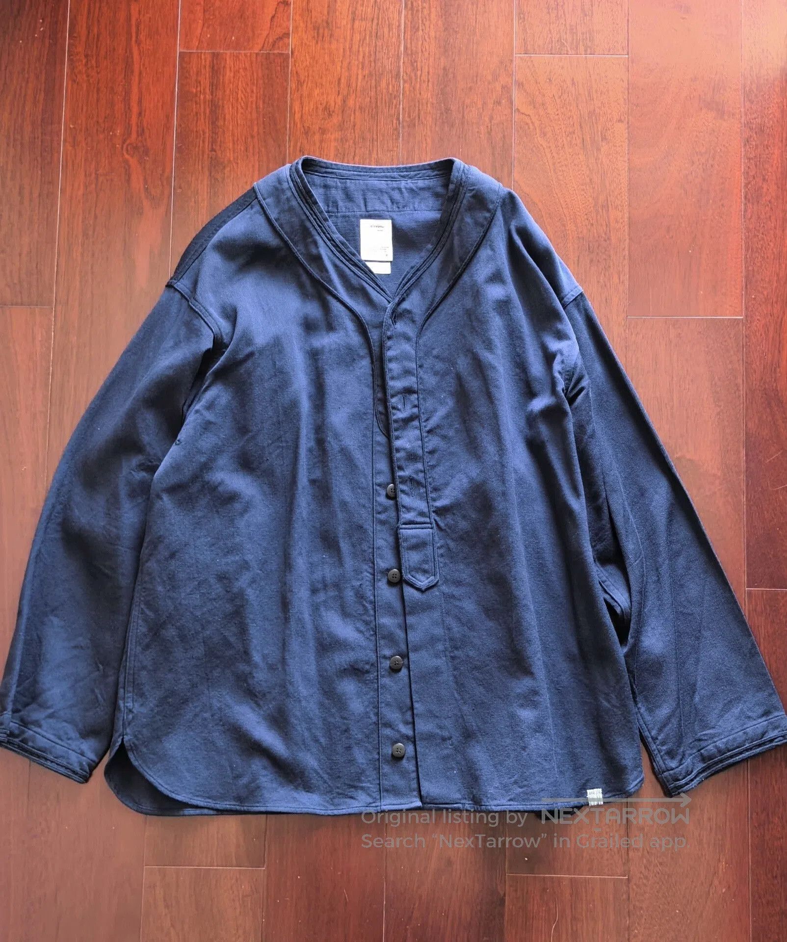 Visvim visvim wool linen blend baseball shirt. Size US M / EU 48-50 / 2 - 2 Thumbnail