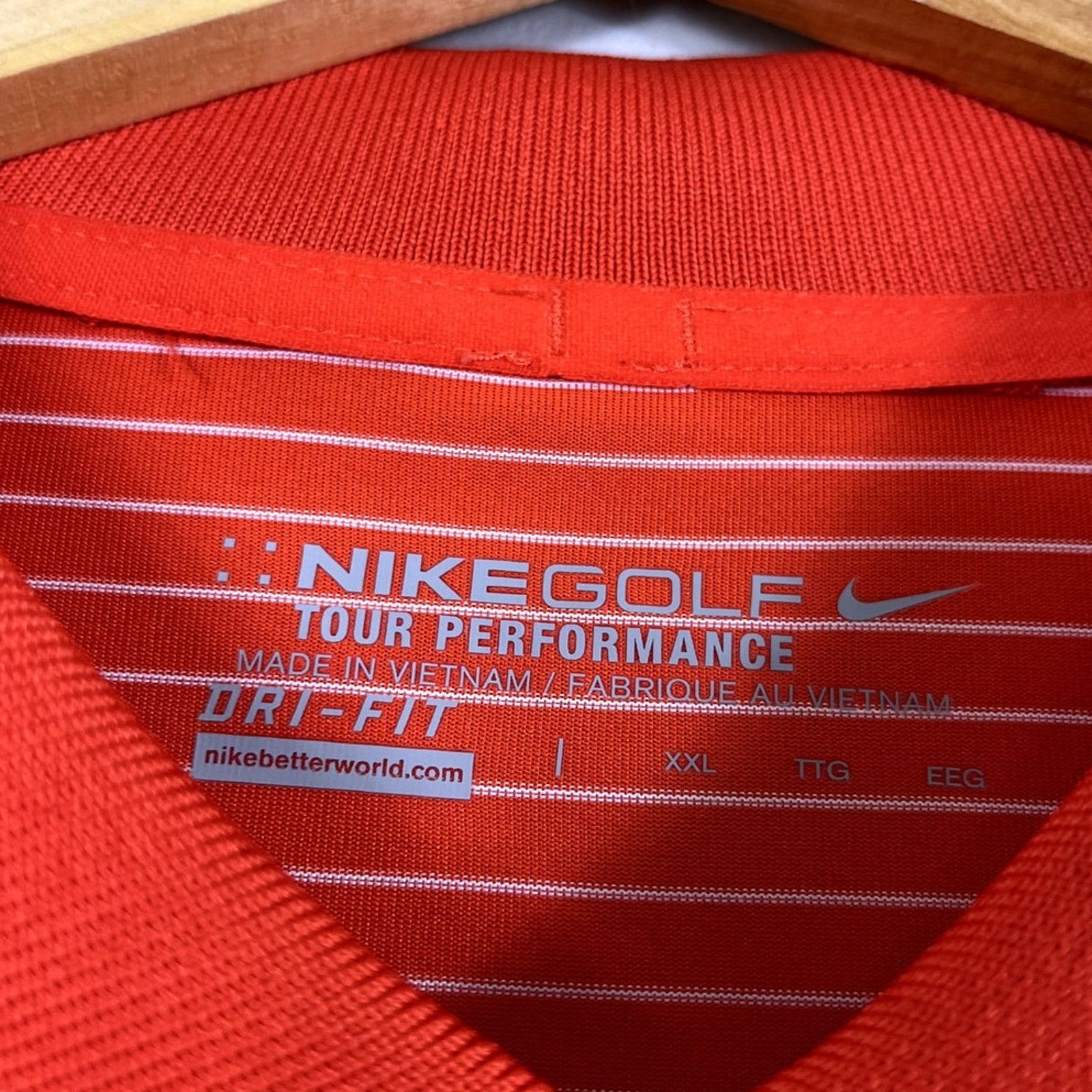 Nike Men's Orange Trojans Nike Golf Polo Shirt XXL Size US XXL / EU 58 / 5 - 4 Thumbnail