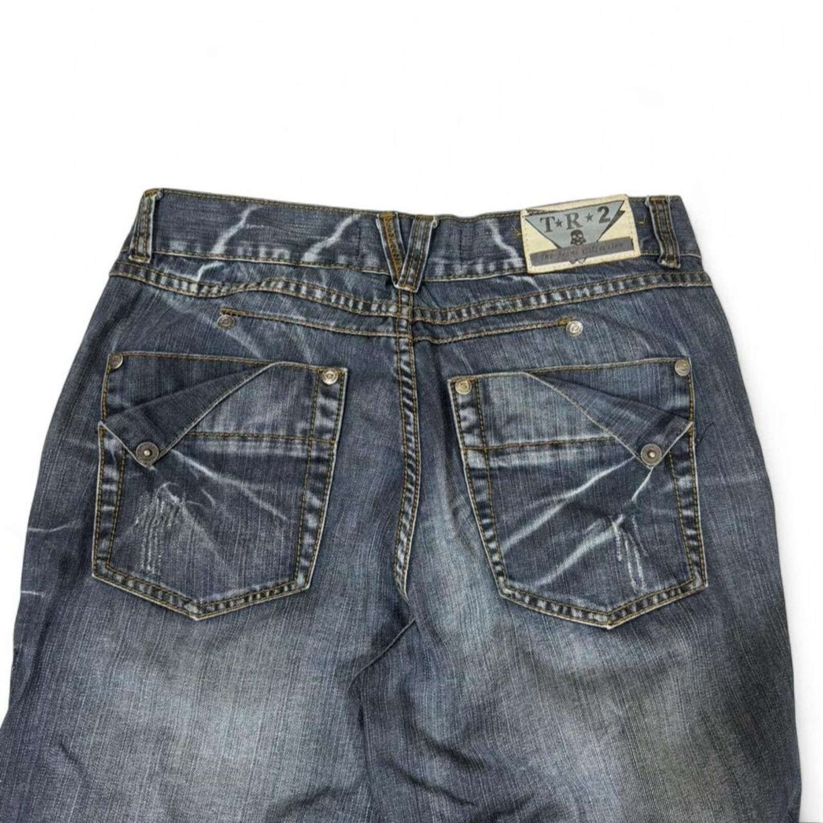 Other Y2K vintage T.R.2 unique Straight leg denim jeans Size US 33 - 3 Thumbnail