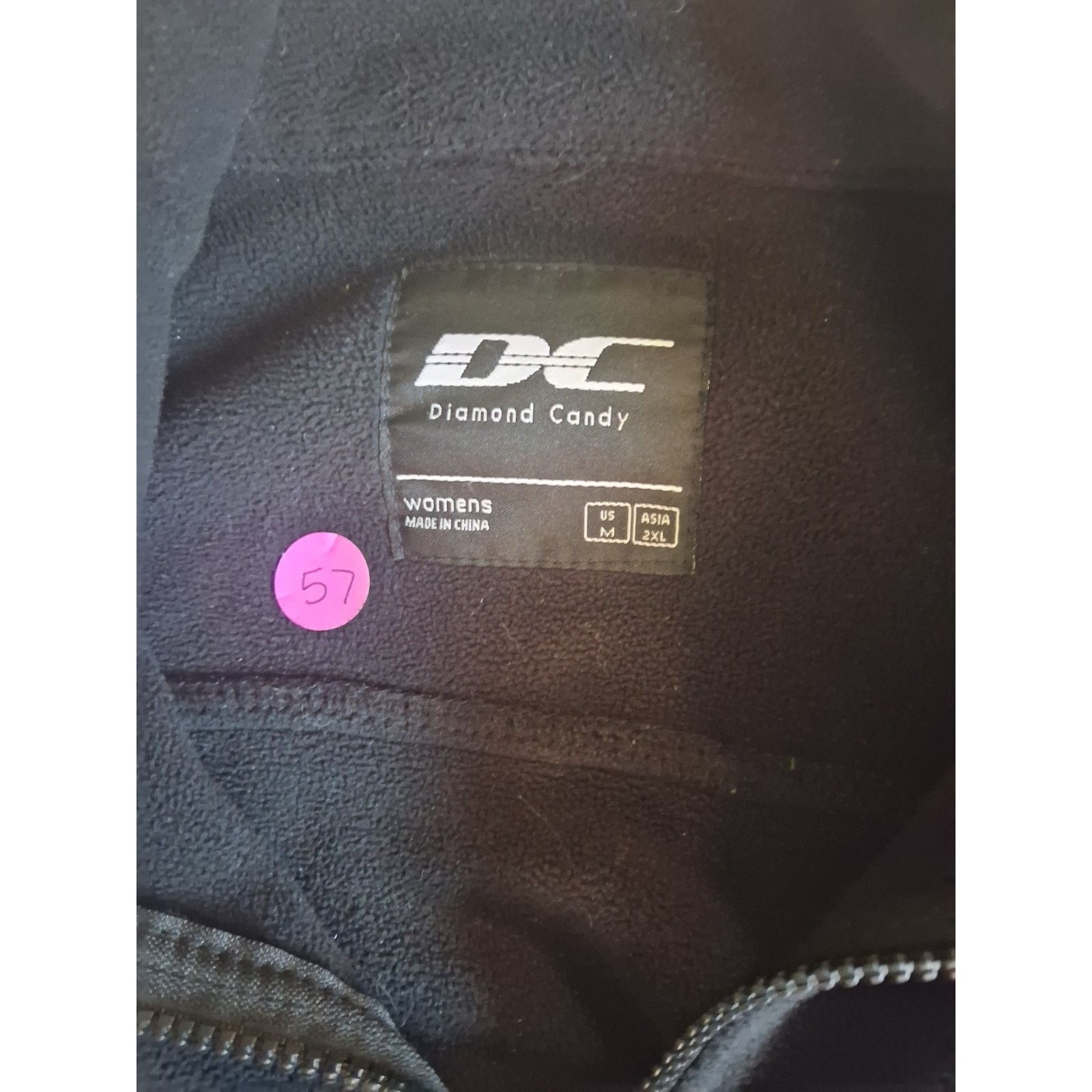 DC Diamond Candy Women's Black Lightweight Jacket Size M Size M / US 6-8 / IT 42-44 - 3 Thumbnail