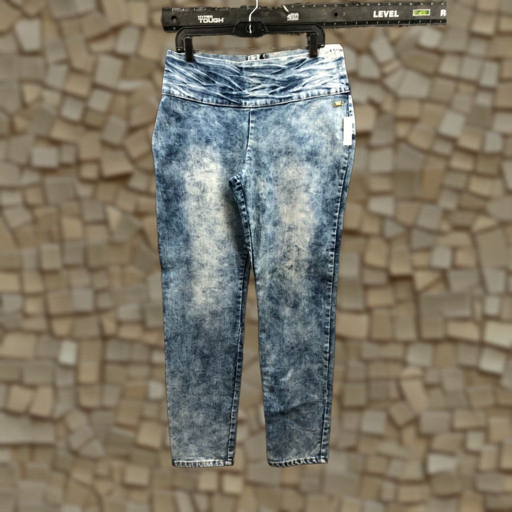 Vintage Nicki Minaj High Rise Jeans Size 13 Juniors Acid Wash Blue Denim Zipper Pants Shirt? Size 34" / US 12 / IT 48 - 1 Thumbnail