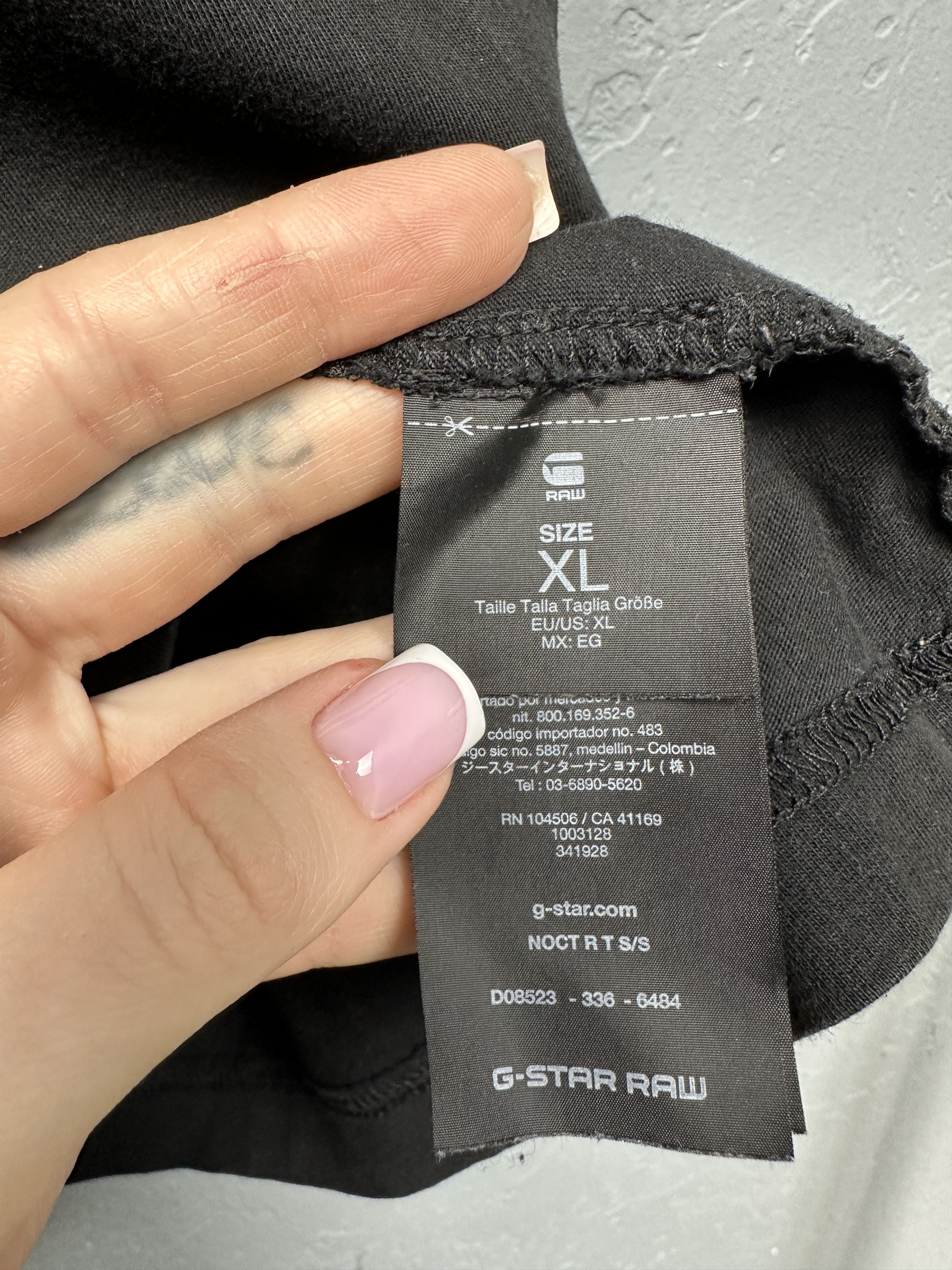 G-Star G Star Raw Mens Noct Big Logo T-Shirt Size US XL / EU 56 / 4 - 4 Thumbnail
