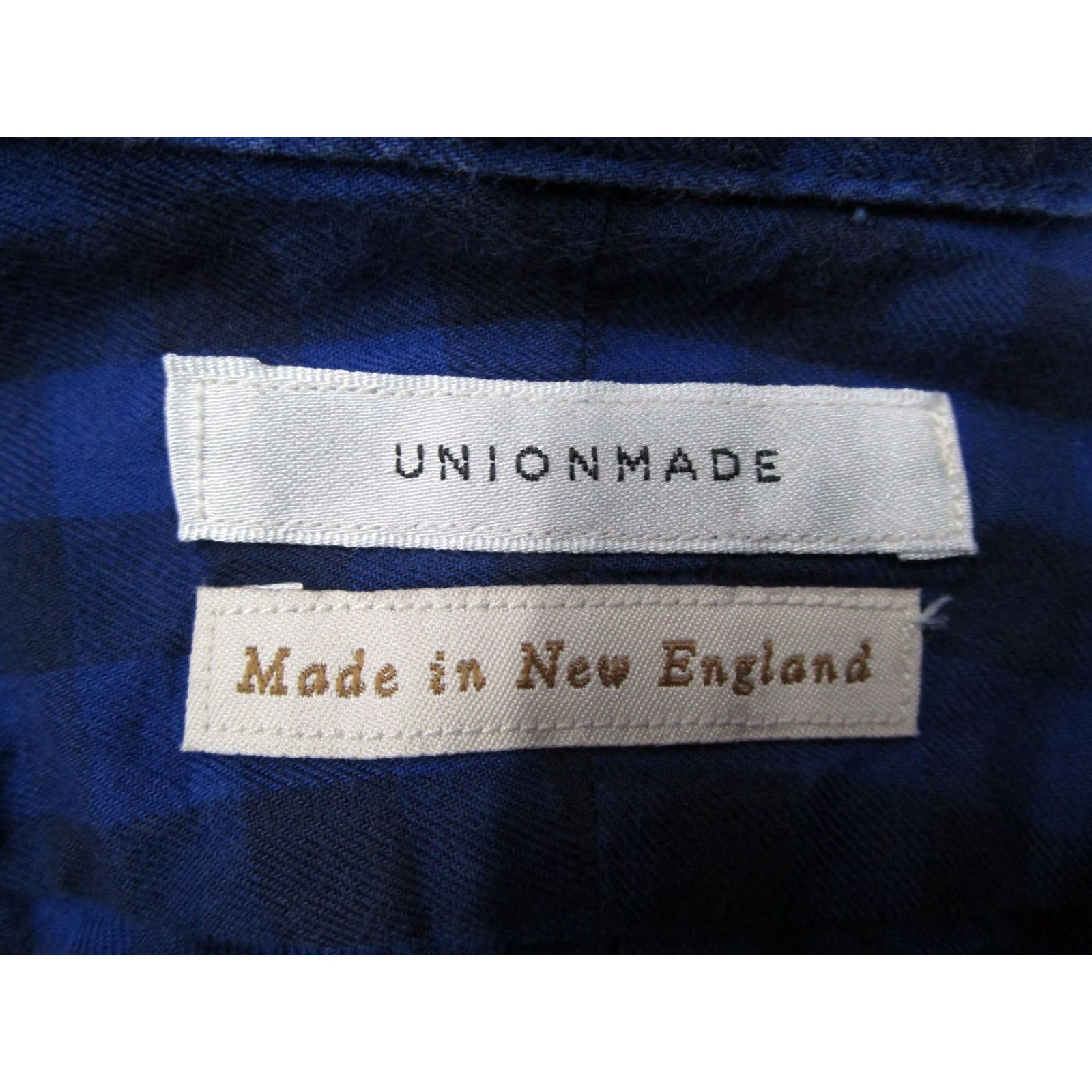 Vintage Unionmade Shirt Mens Medium Blue Check Flannel Button Up Long Sleeve Made USA Size US M / EU 48-50 / 2 - 4 Thumbnail