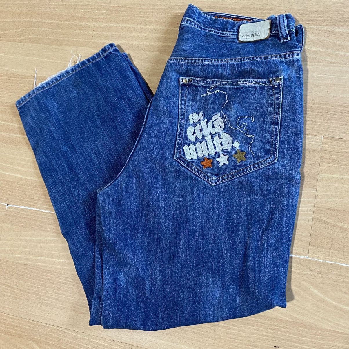 Ecko Unltd. Ecko Unltd Rhino Embroidered Baggy Jeans Size 31 Vintage Y2K Size US 31 - 1 Thumbnail