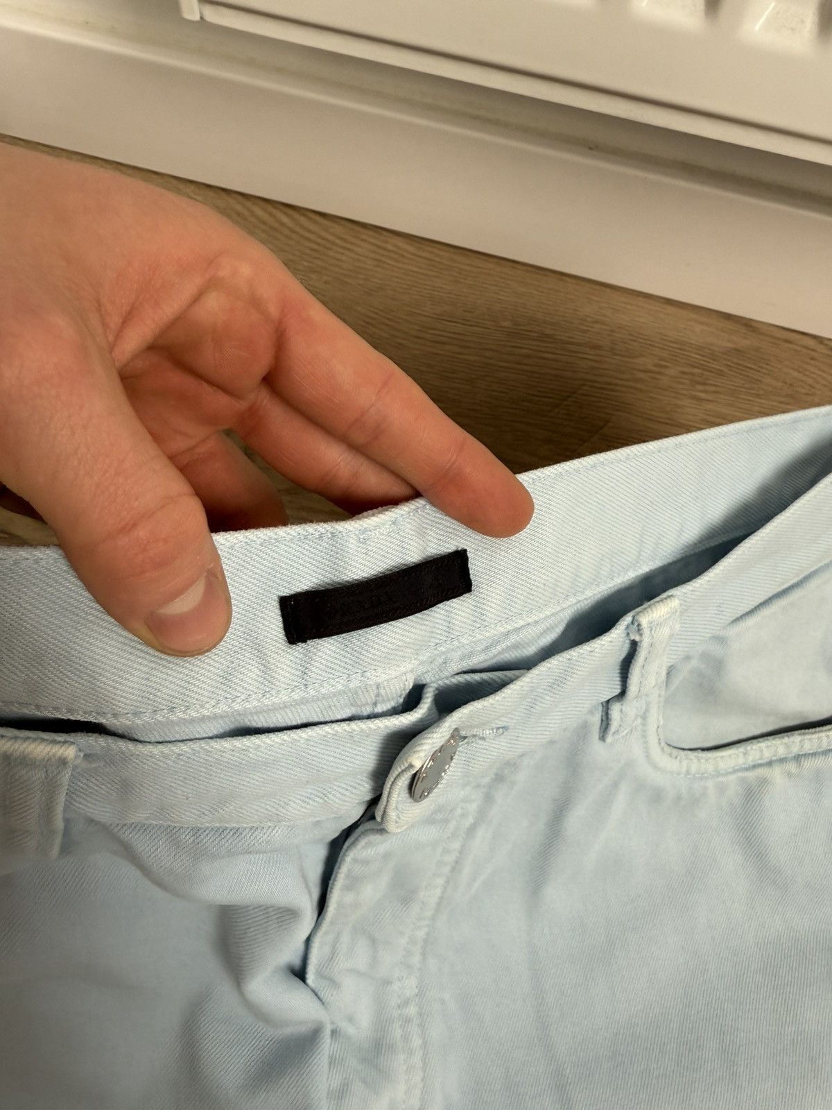 Prada Prada Logo Cotton Blue Pants Size US 34 / EU 50 - 12 Thumbnail