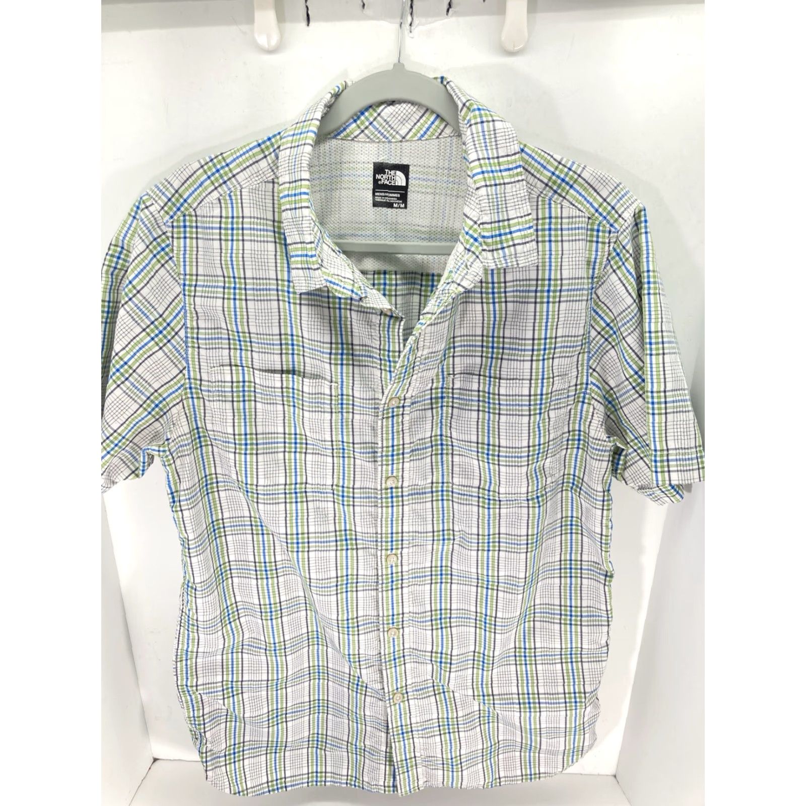The North Face The North Face Camp Shirt Men M Green Check Button Short Sleeve Casual Regular Slim Fit Size US M / EU 48-50 / 2 - 2 Thumbnail