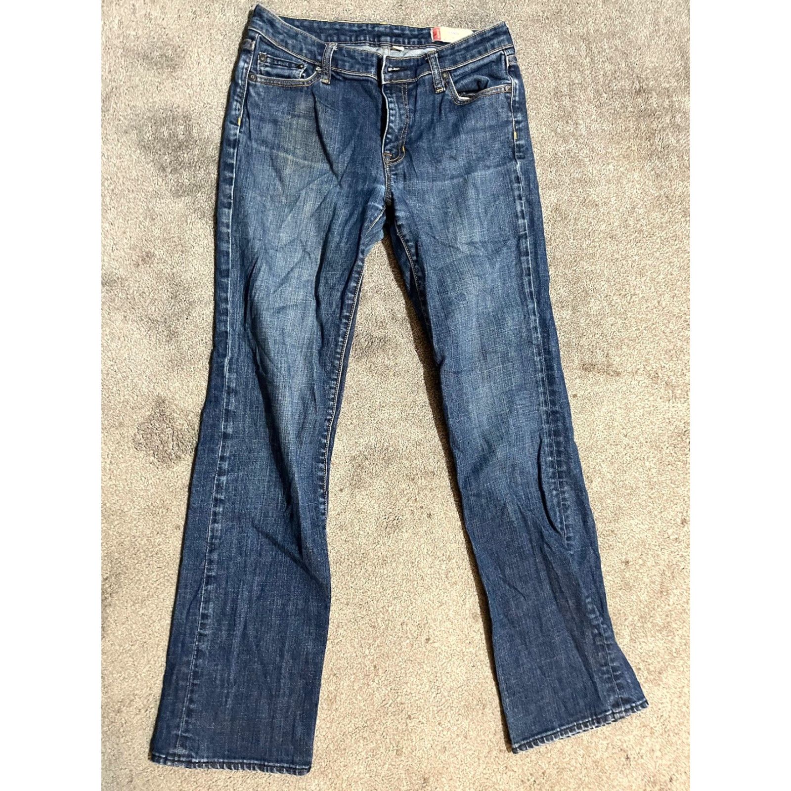 Gap GAP Classic Fit Mid Rise Women's 4 Jeans Light Blue Denim Regular 27 Blue 5-Pocket Pockets Straight Model Classic Straight Mid Rise Womens Jeans Size 27" / US 4 / IT 40 - 2 Thumbnail