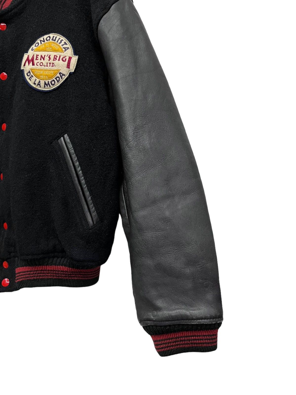 BIGI RARE🔥VINTAGE 90’s MEN’S BIGI Wool Leather Varsity Jacket Size US M / EU 48-50 / 2 - 5 Thumbnail