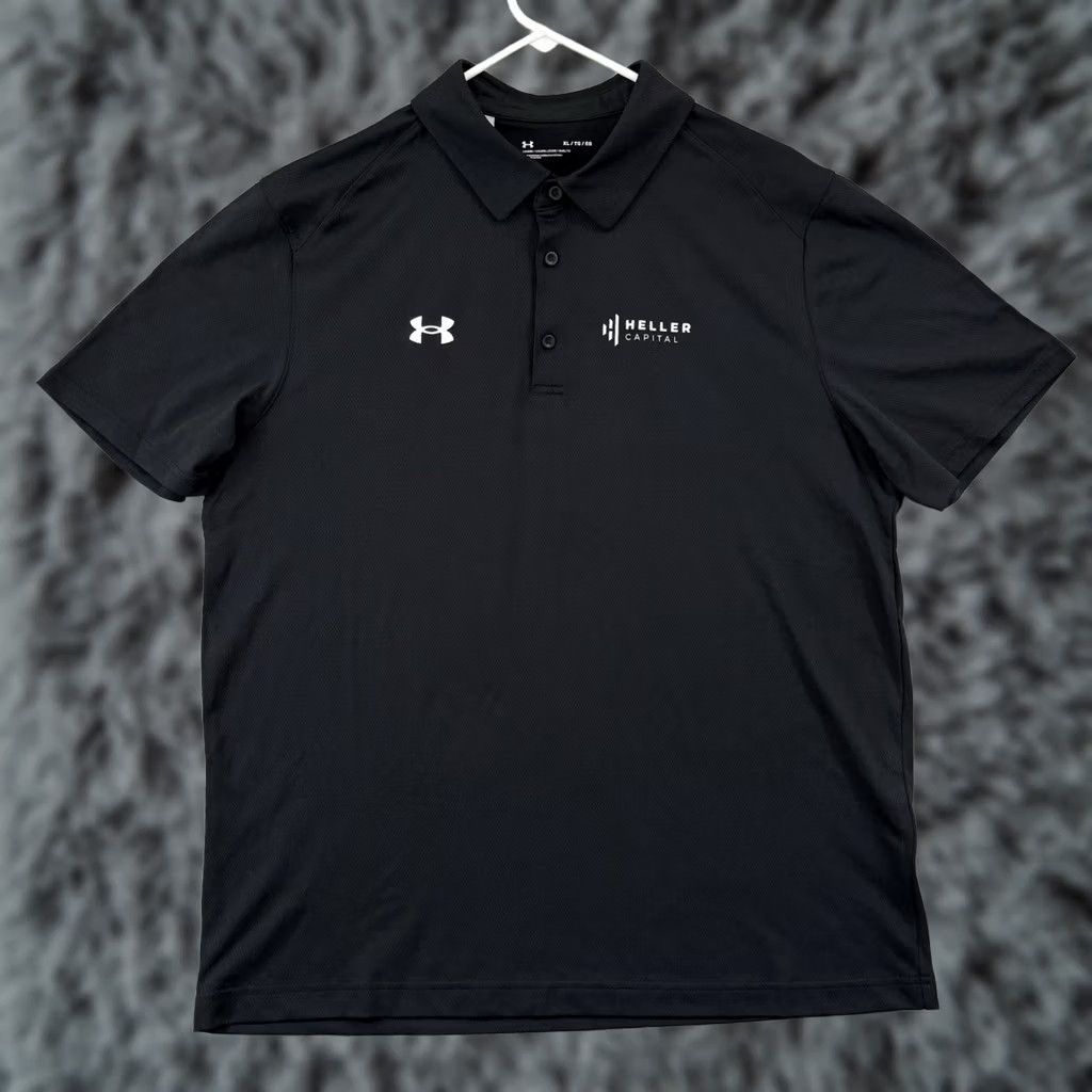 Under Armour Under Armour Polo Shirt Mens XL Black Golf Sport Stretch Team Tech Button NWT Size US XL / EU 56 / 4 - 1 Thumbnail