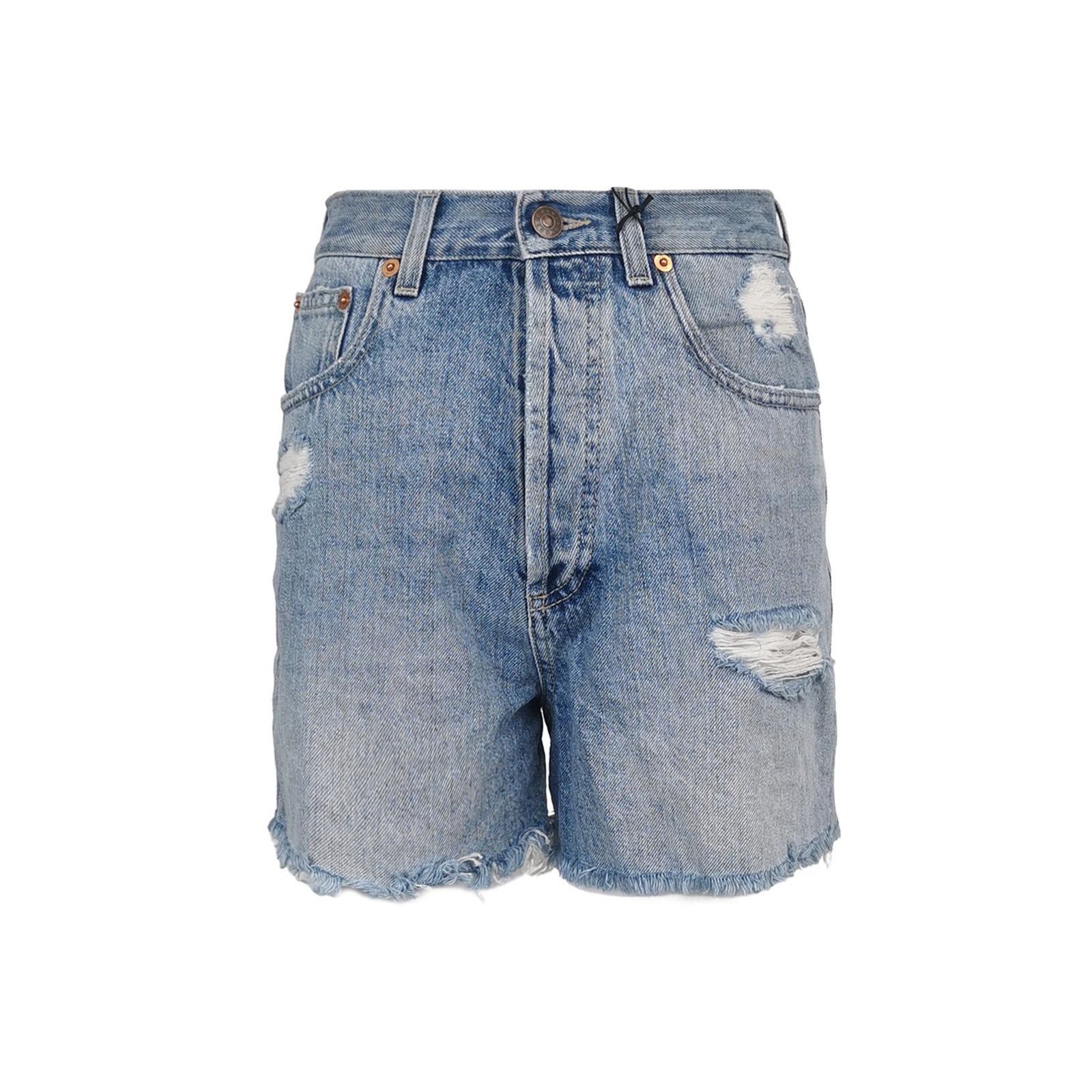 Gucci Gucci Cat Embroidery Denim Shorts Size 24 Size 24" / US 00 / IT 34 - 1 Thumbnail