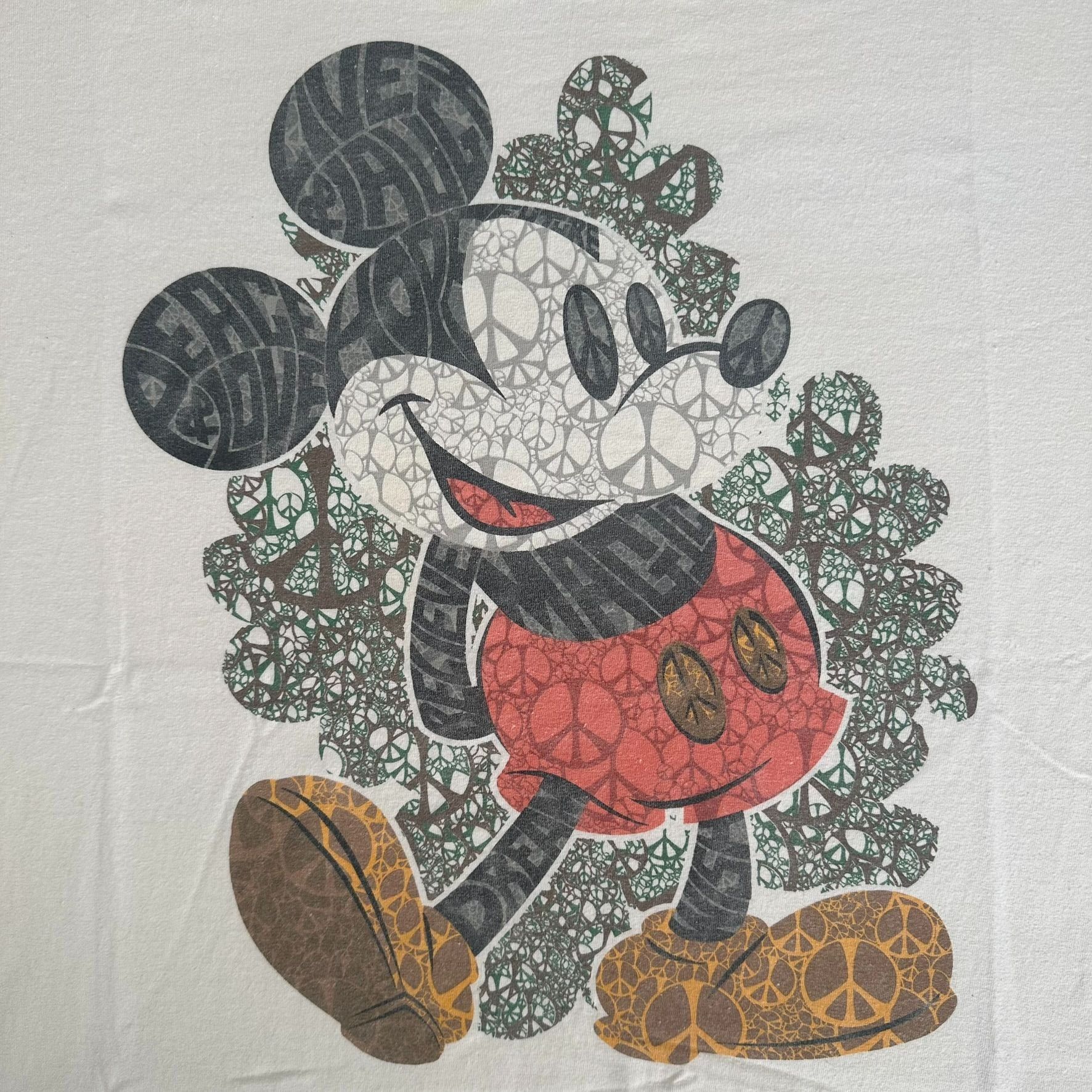 Disney Mickey Mouse Peace Sign T-Shirt Disneyland Walt Disney World Size US XL / EU 56 / 4 - 2 Thumbnail