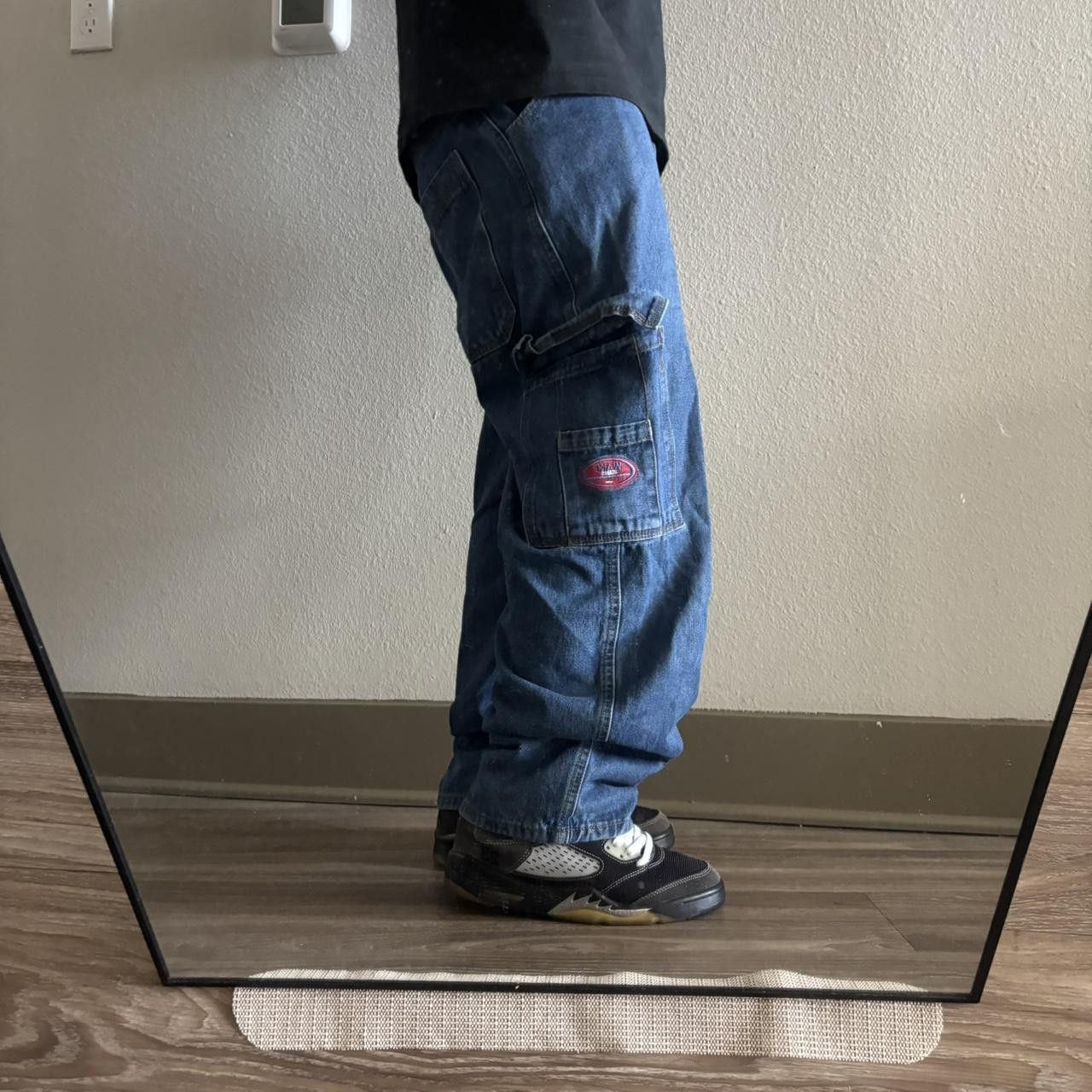 Japanese Brand Crazy Vintage Y2K/2000s Baggy Skater Style Streetwear Cargo Denim Jeans! 26x30 Size US 26 / EU 42 - 2 Thumbnail