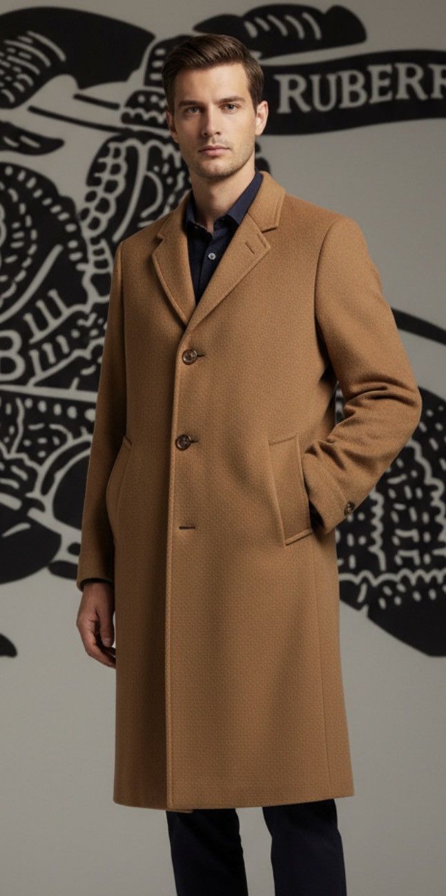 Burberry 🔆Burberry camel hair cashmere wool coat luxury size xl Size US XL / EU 56 / 4 - 1 Thumbnail