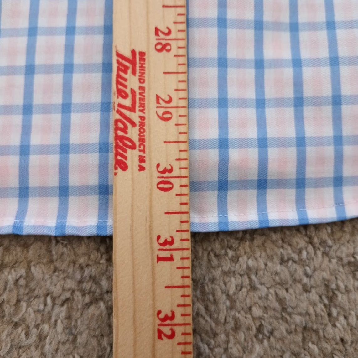 Tailorbyrd TAILORBYRD Shirt Mens Small Pink Blue Plaid Long Sleeve Button-Down Performance Size US S / EU 44-46 / 1 - 7 Thumbnail