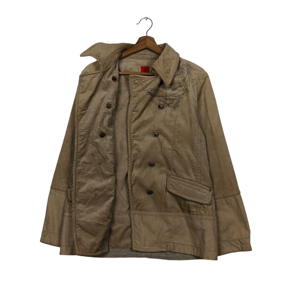 Issey Miyake 🔥VINTAGE CHORE JACKET CORDUROY HEART HAAT ISSEY MIYAKE Size US M / EU 48-50 / 2 - 9 Thumbnail
