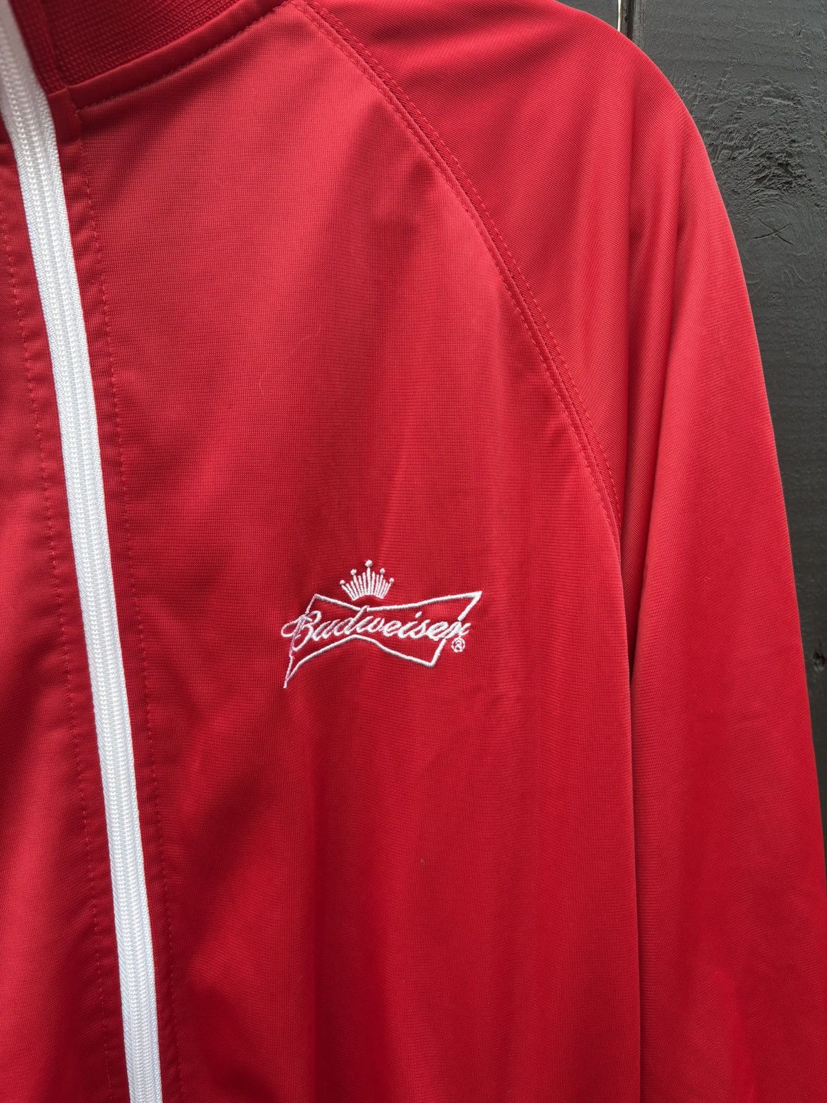 Budweiser Budweiser Beer Vintage Streetwear Hype Track Jacket Size US XL / EU 56 / 4 - 2 Thumbnail
