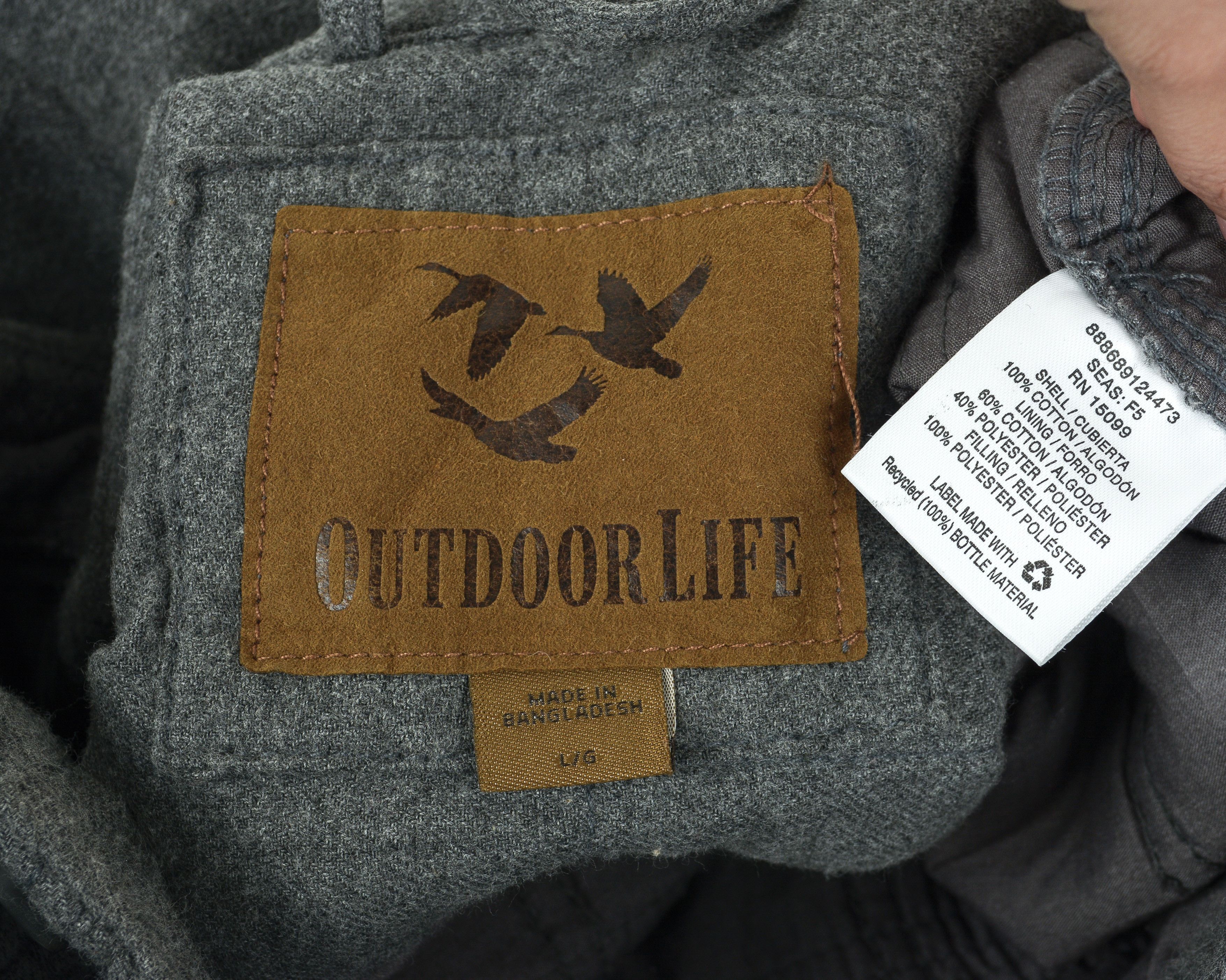 Vintage OUTDOOR LIFE Lined Over Shirt Button Jacket Casual chamois Size US XL / EU 56 / 4 - 11 Thumbnail