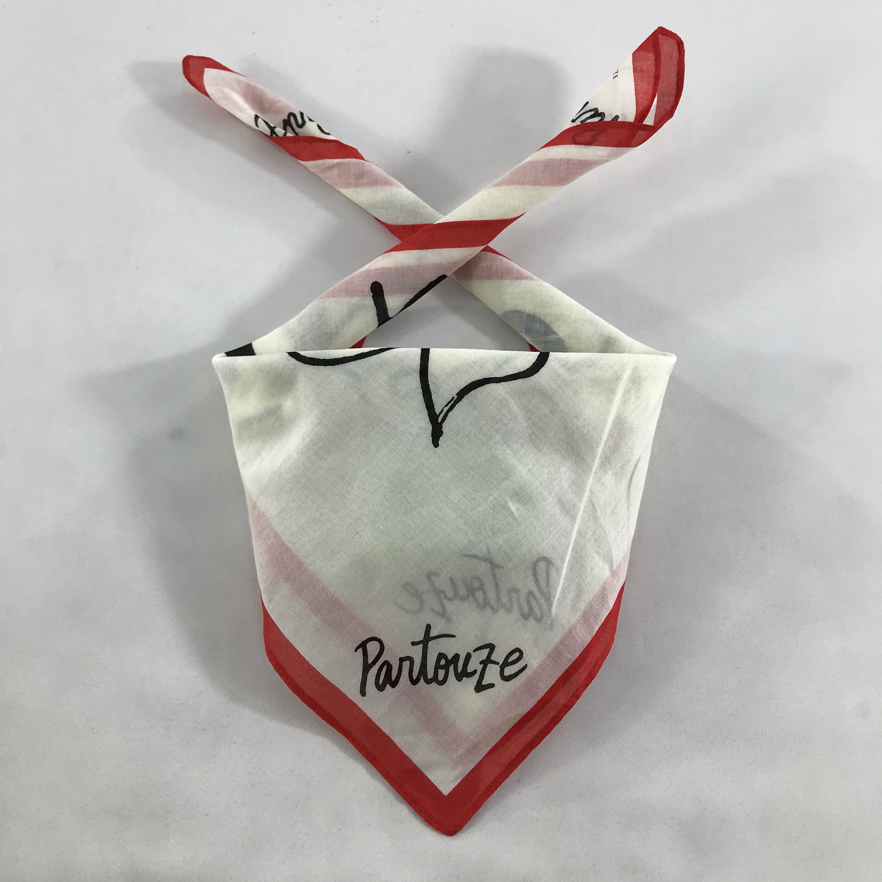 Vintage Partouze Bandana / Handkerchief / Neckerchief - S1730 Size ONE SIZE - 4 Thumbnail