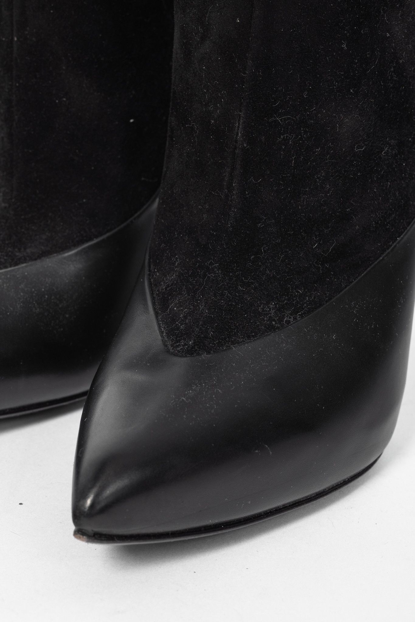 Jimmy Choo Jimmy Choo Diad Black Suede & Nappa Leather Ankle Boots Size US 9 / IT 39 - 7 Thumbnail