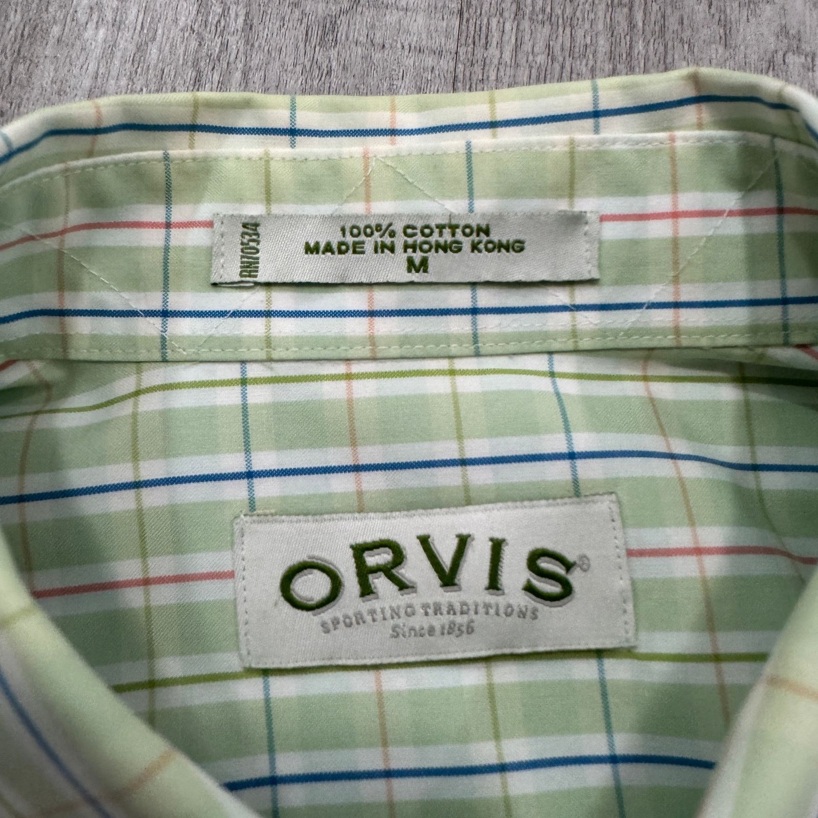 Orvis Orvis Short Sleeve Plaid Shirt Men's Medium Green Preppy Size US M / EU 48-50 / 2 - 4 Thumbnail