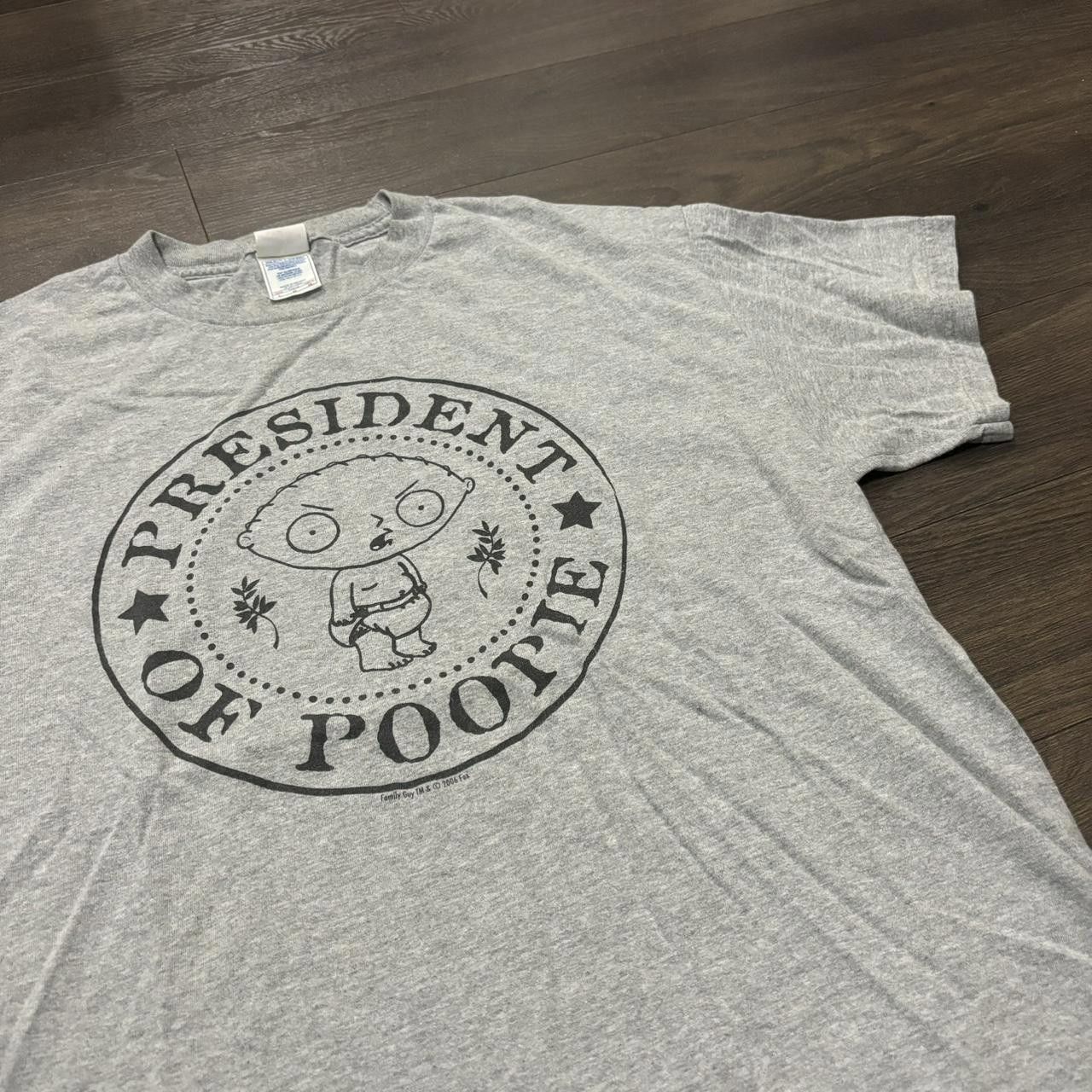 Designer Vintage Family Guy Stewie President of Poopie T Shirt 2006 L Size US L / EU 52-54 / 3 - 1 Thumbnail