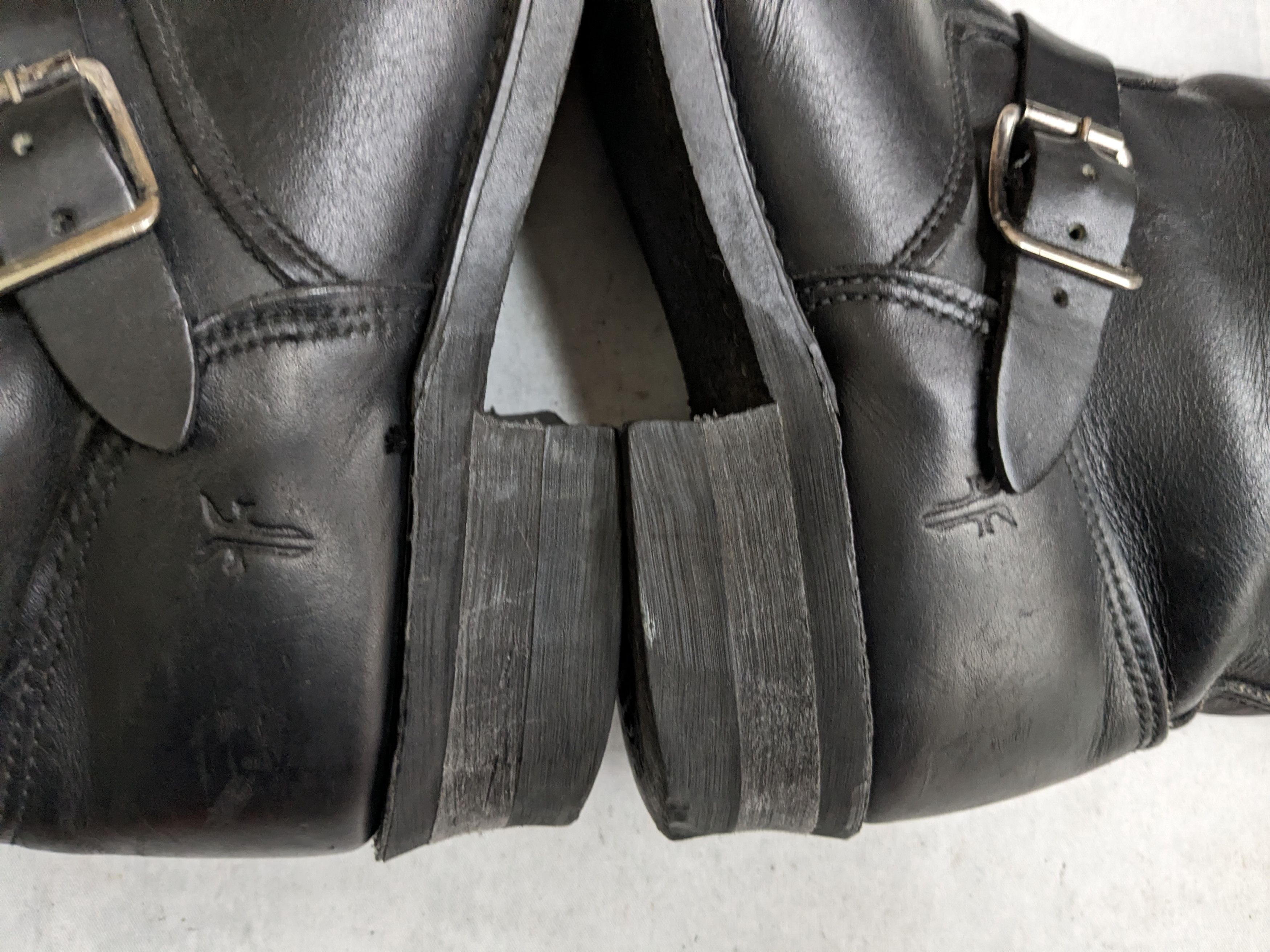 Frye Frye Engineer Boots Black Leather 13 M Leather Buckle Size US 13 / EU 46 - 11 Thumbnail