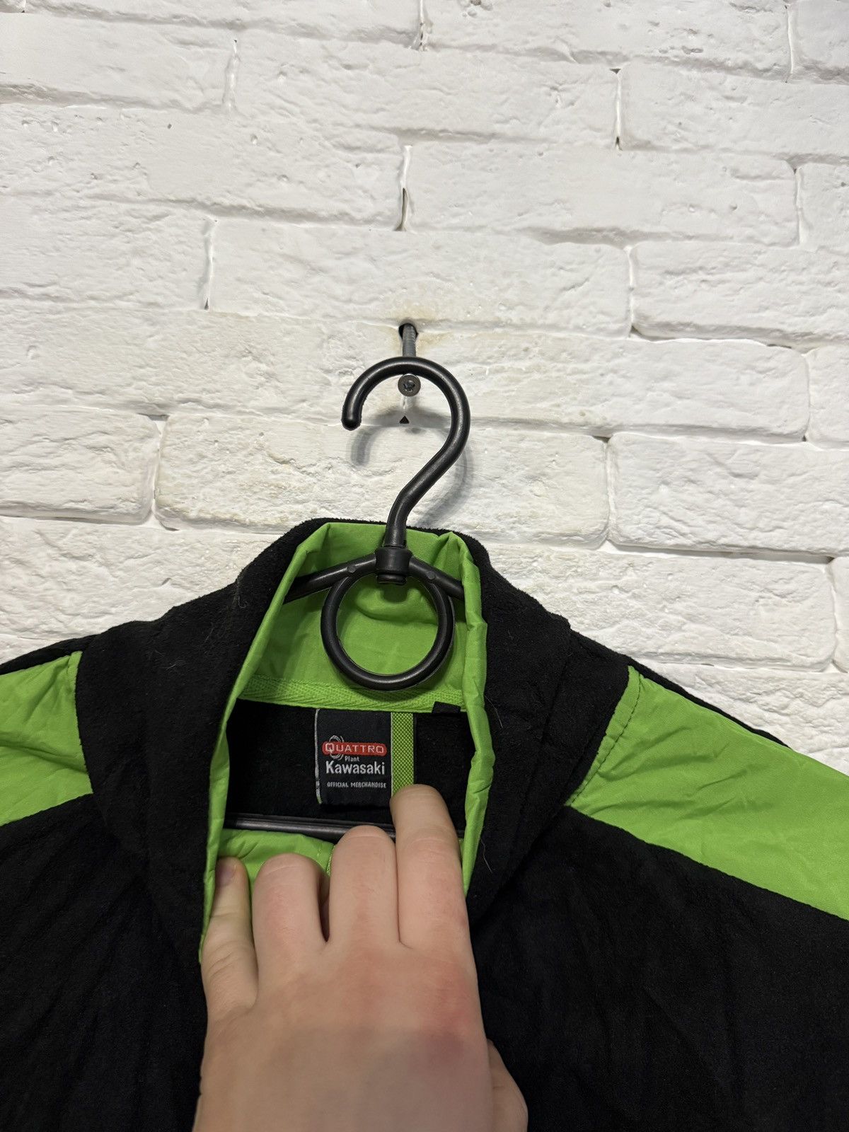 Other Kawasaki Quattro Plant Racing Fleece Bomber Jacket Huge Logo Size US XL / EU 56 / 4 - 8 Thumbnail