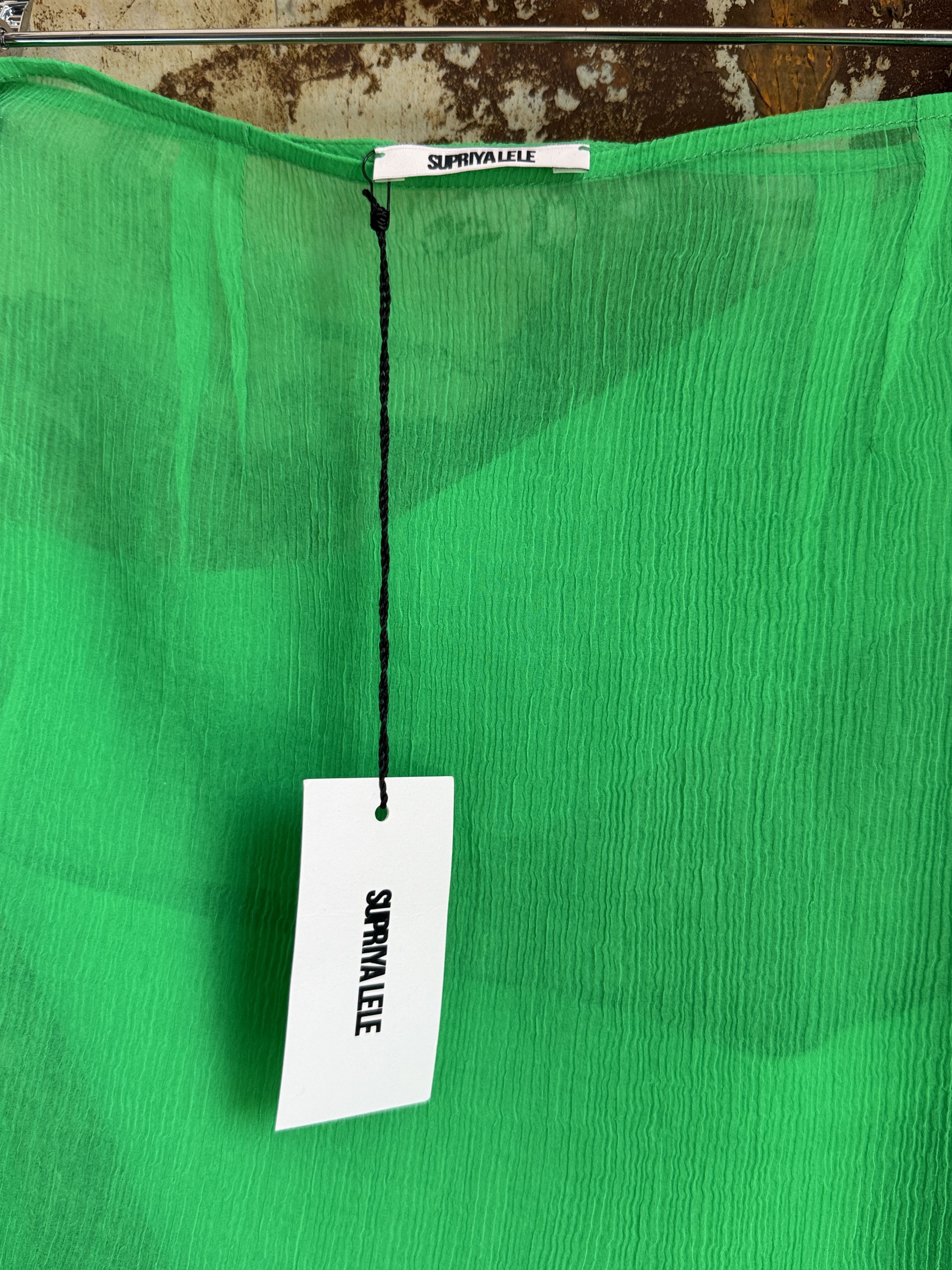 Other $530 SUPRIYA LELE SILK WRAP MINI SKIRT Size 27" / US 4 / IT 40 - 8 Thumbnail