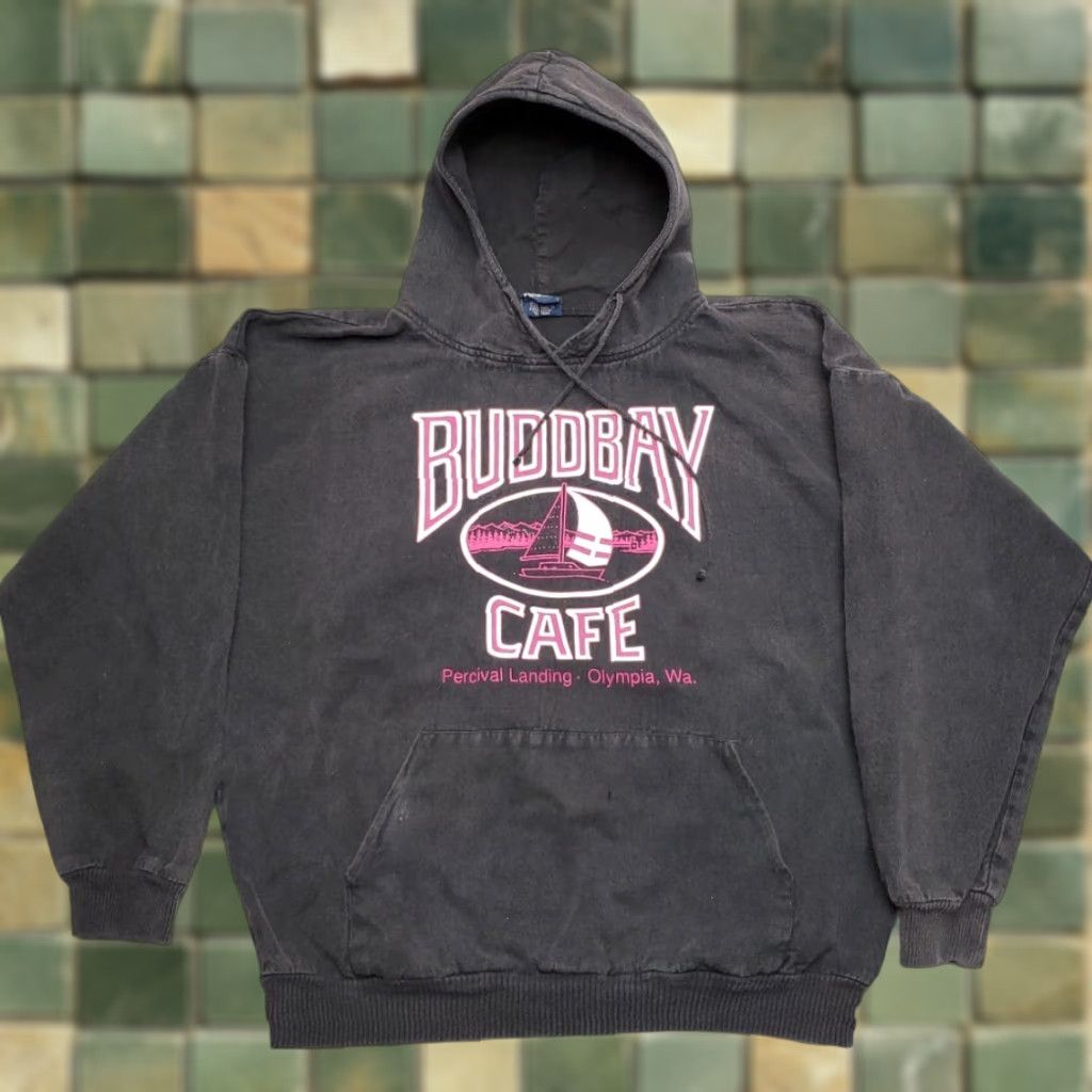 Vintage VINTAGE WEk the World Hoodie XL Black Sweatshirt Hooded Pullover Men XS? Size US XL / EU 56 / 4 - 1 Thumbnail
