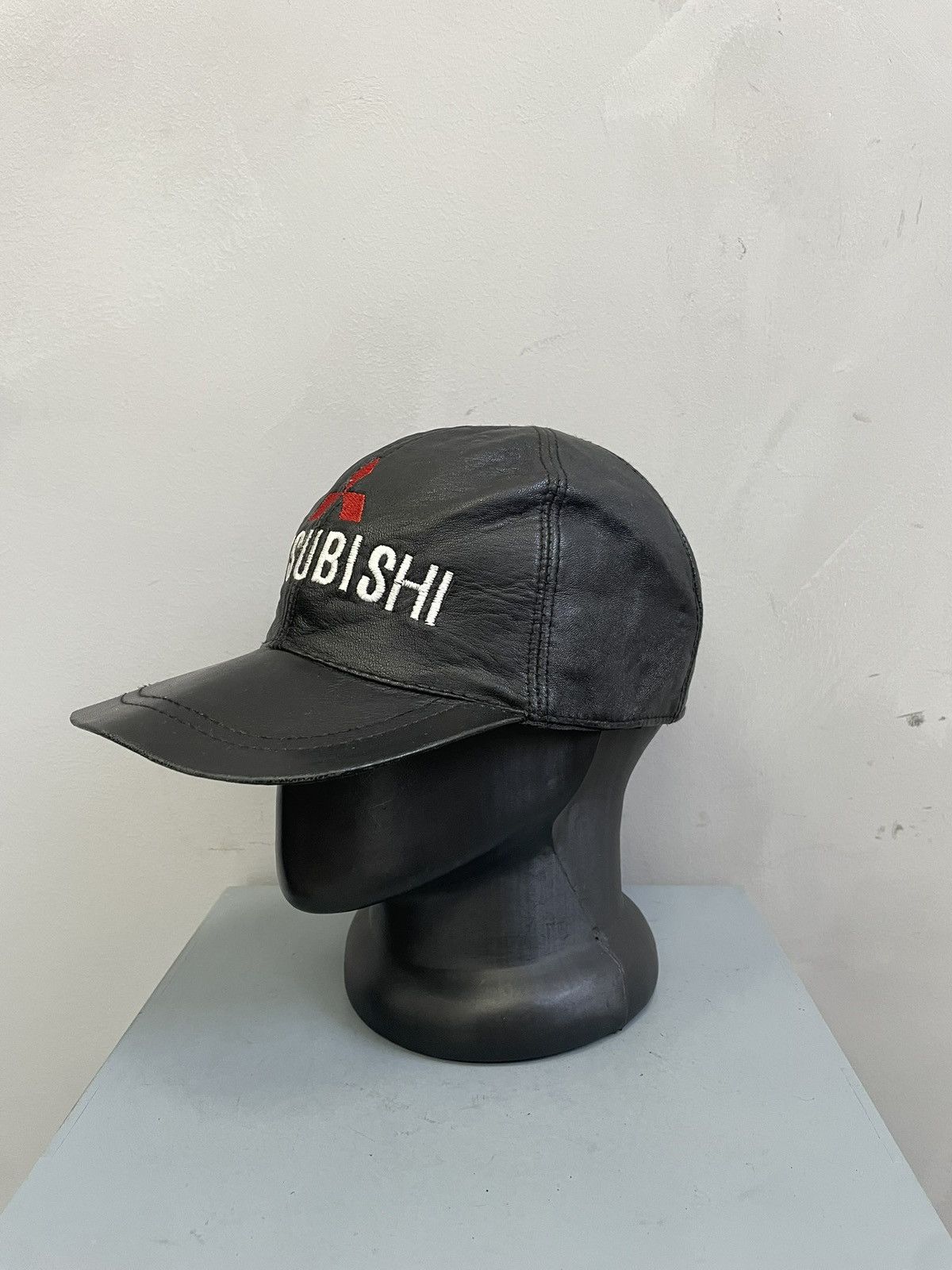 Other Vintage retro MITsubishi trucker hat cap leather Size ONE SIZE - 5 Thumbnail