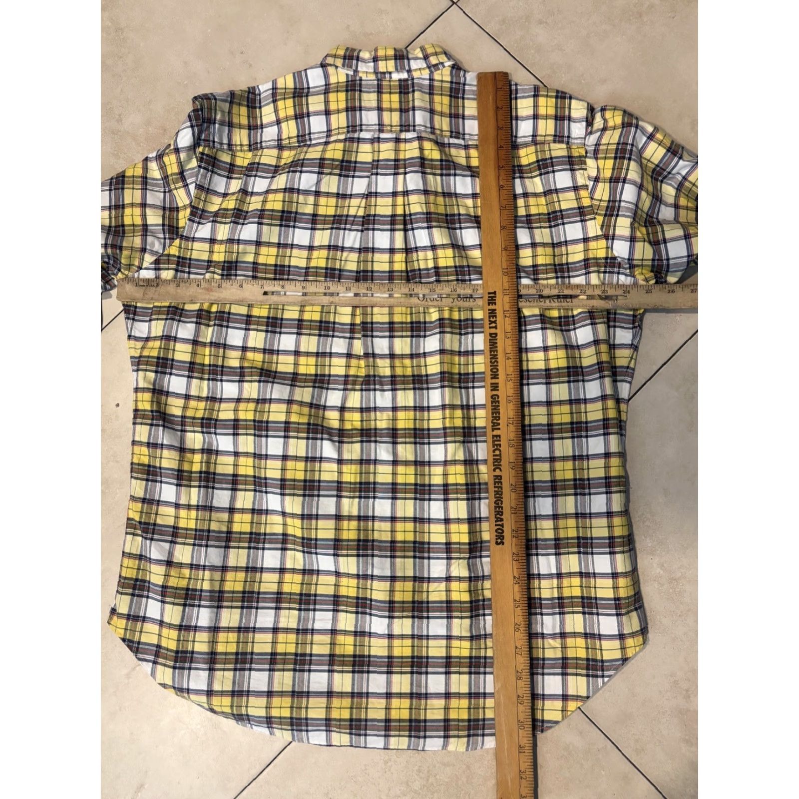 Ralph Lauren Ralph Lauren Shirt Mens Large Yellow Plaid Classic Fit Button Down Long Sleeve Size US L / EU 52-54 / 3 - 7 Thumbnail
