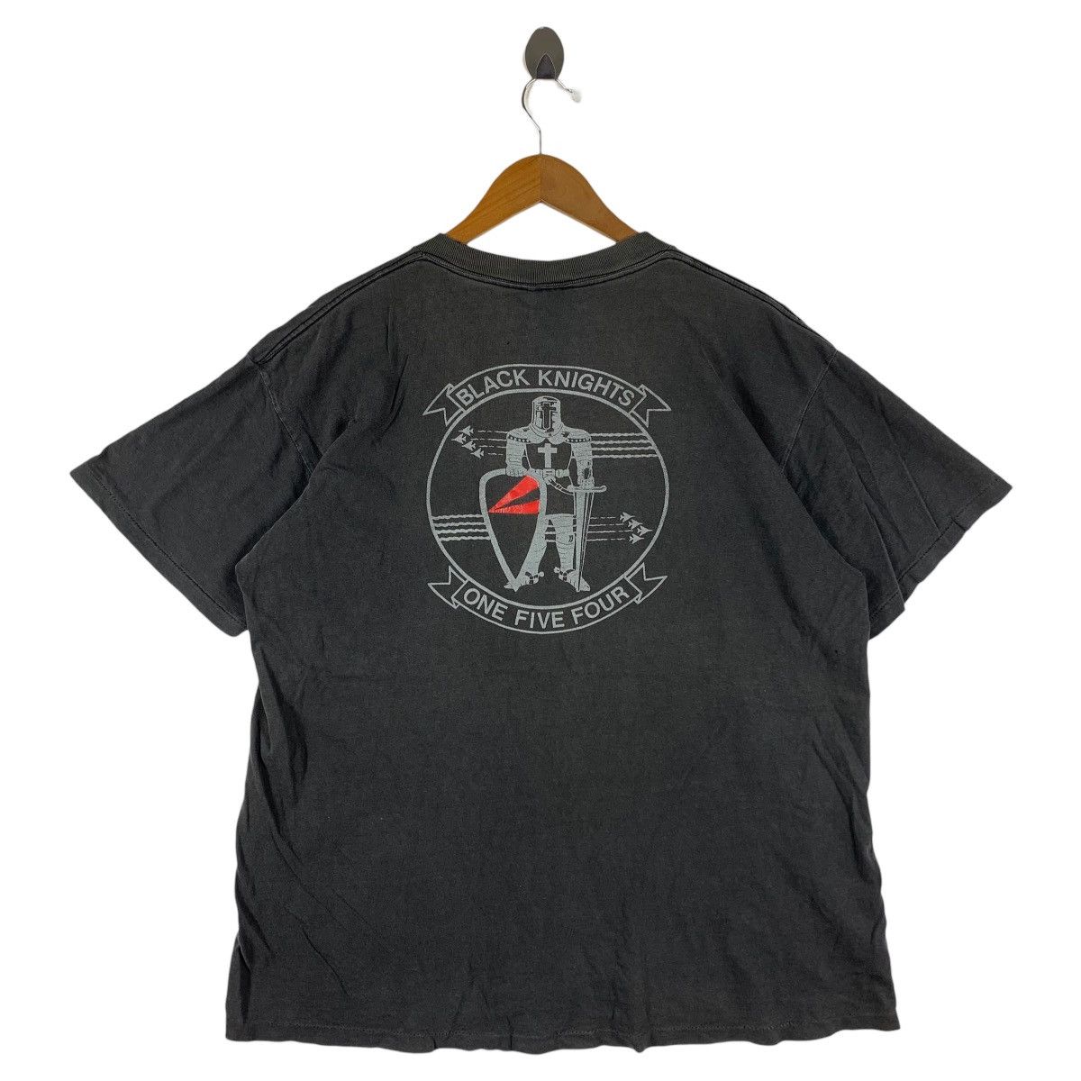 Other Vintage 90s VF-154 Black Knights USNavy Fighter Squadron Tee Size US XL / EU 56 / 4 - 1 Thumbnail