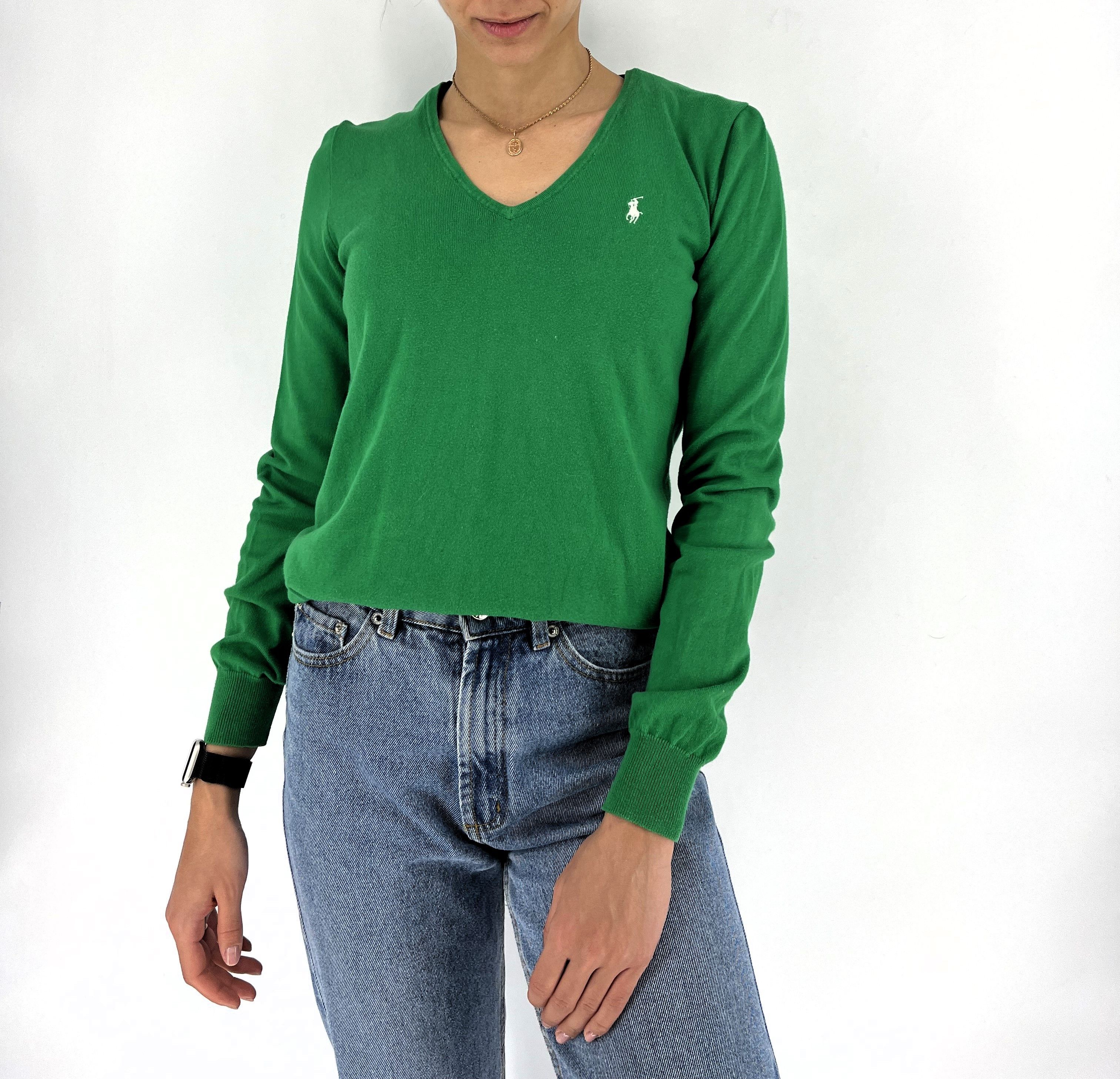 Polo Ralph Lauren × Ralph Lauren × Vintage Vintage Polo Ralph Lauren V-neck Knit Sweater Jumper Size M / US 6-8 / IT 42-44 - 2 Thumbnail