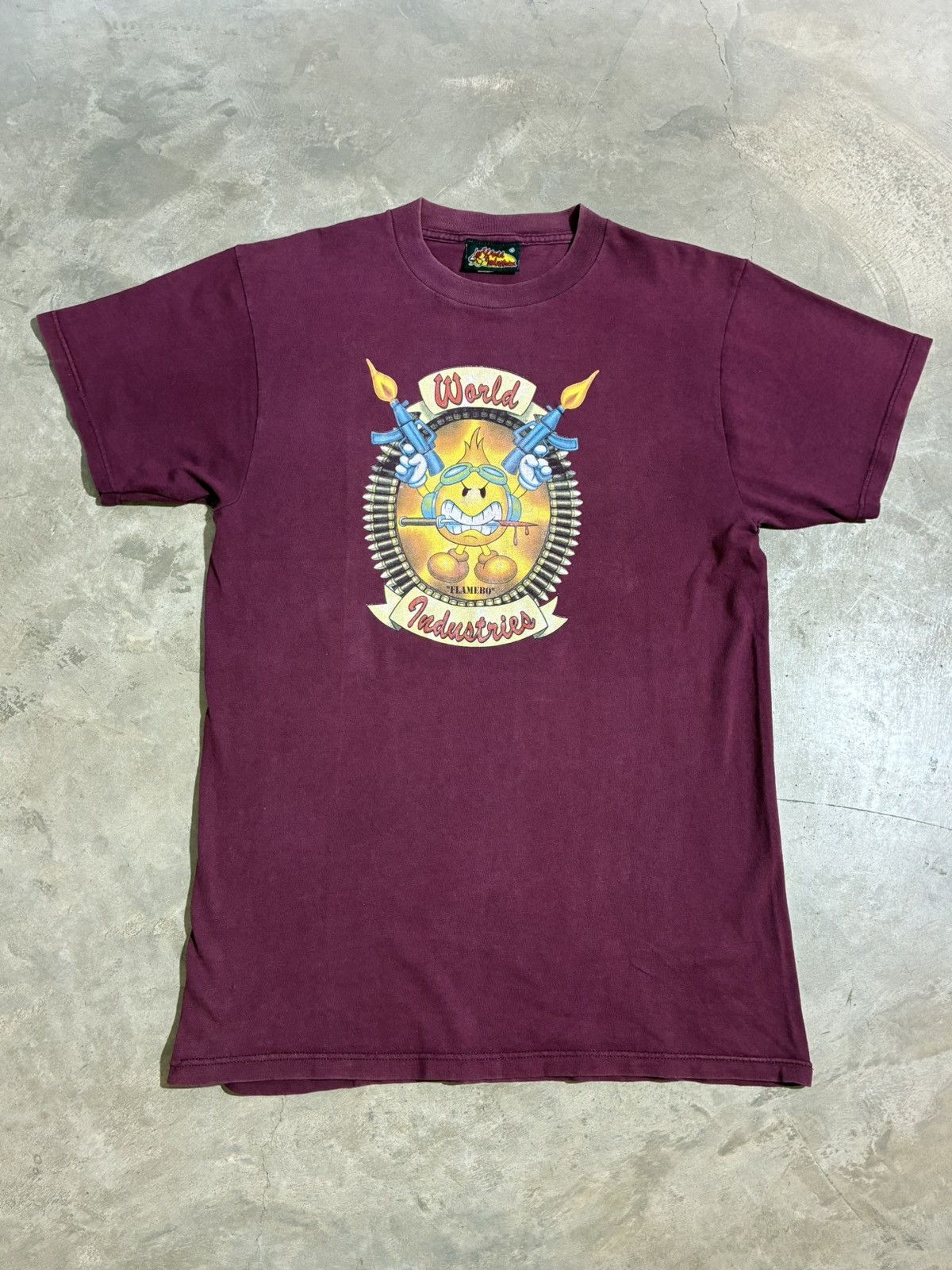 World Industries Vintage World Industries Flameboy T Shirt Made in USA M Size US M / EU 48-50 / 2 - 1 Thumbnail