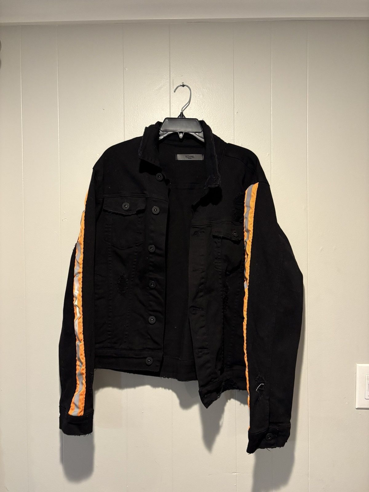 Other KDNK black and orange denim jacket Size US L / EU 52-54 / 3 - 4 Thumbnail