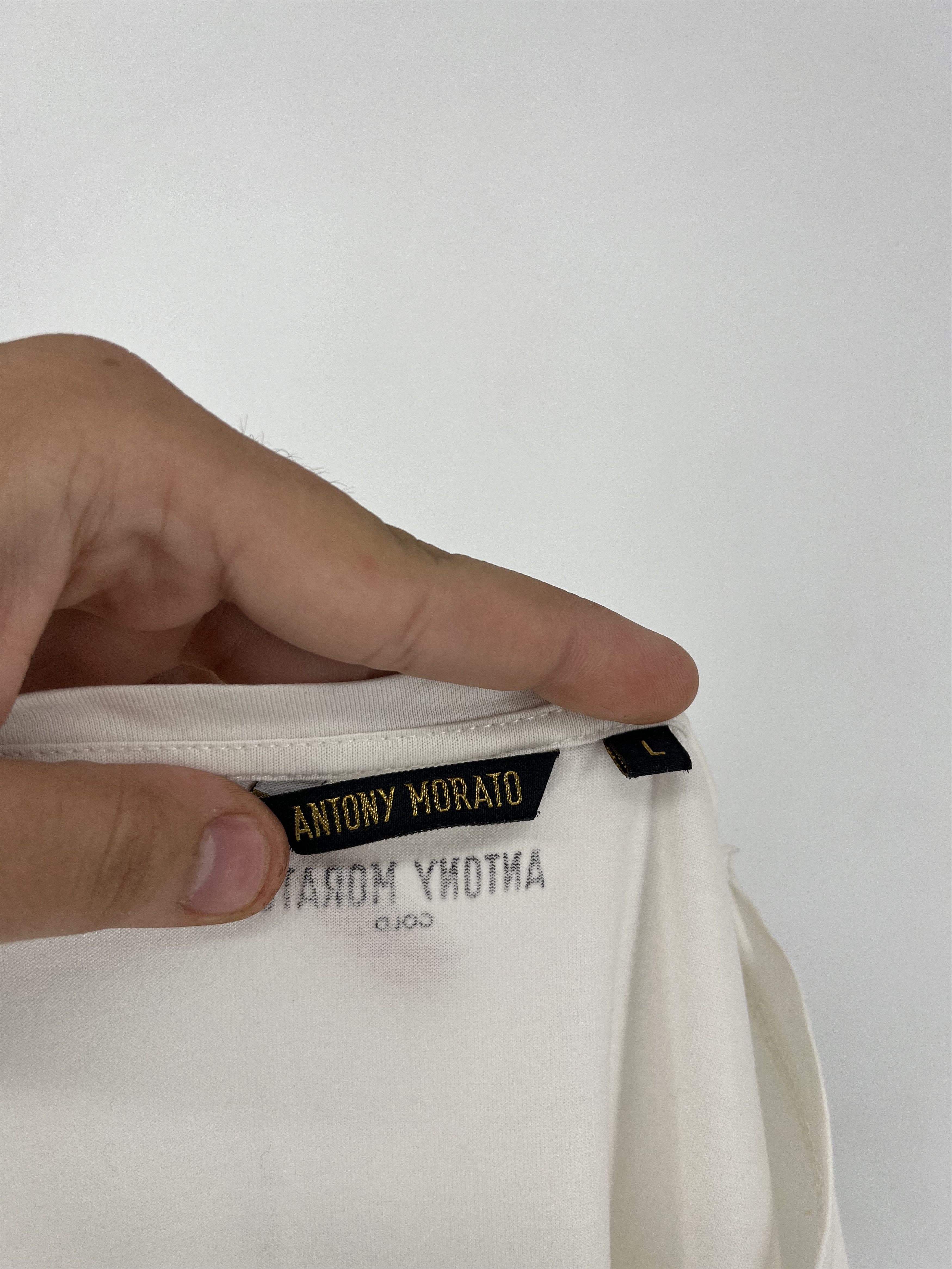 Antony Morato Antony Morato "REBELREBEL" Avant Garde Designer Y2k Tee Size US L / EU 52-54 / 3 - 10 Thumbnail
