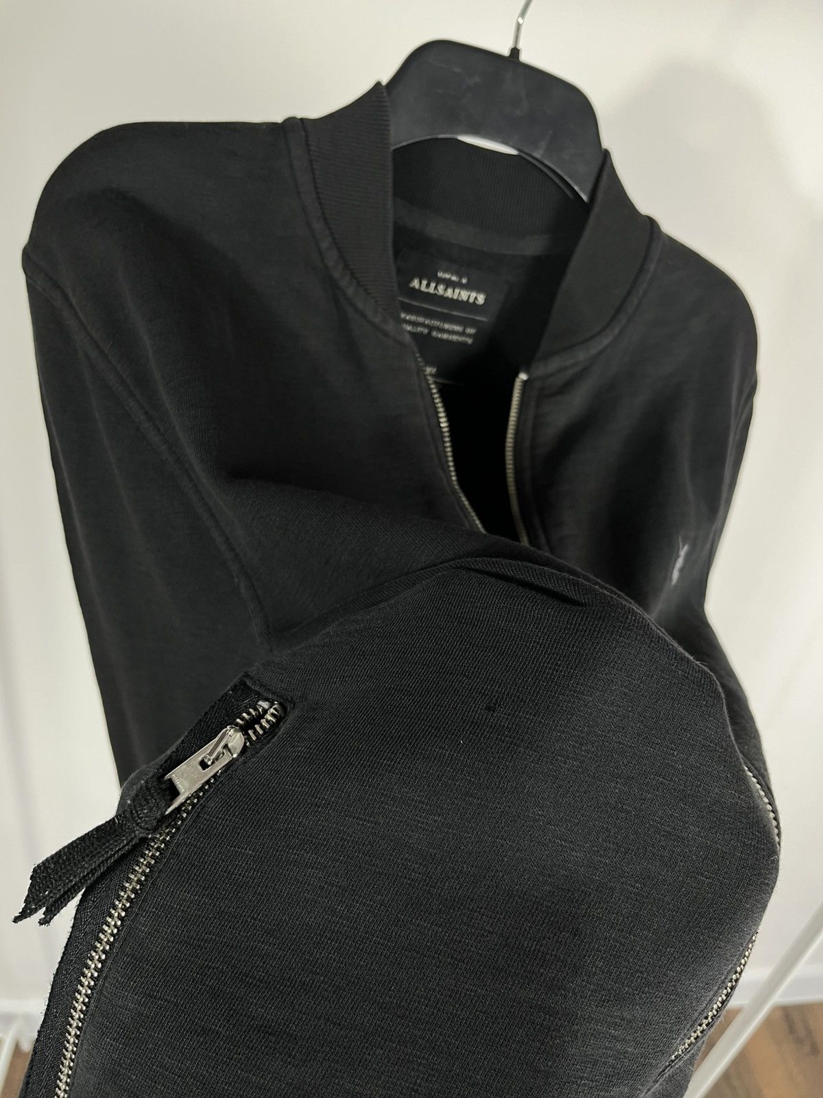Allsaints AllSaints Men’s Black Bomber Jacket Zip Up Size S Casual Size US S / EU 44-46 / 1 - 5 Thumbnail