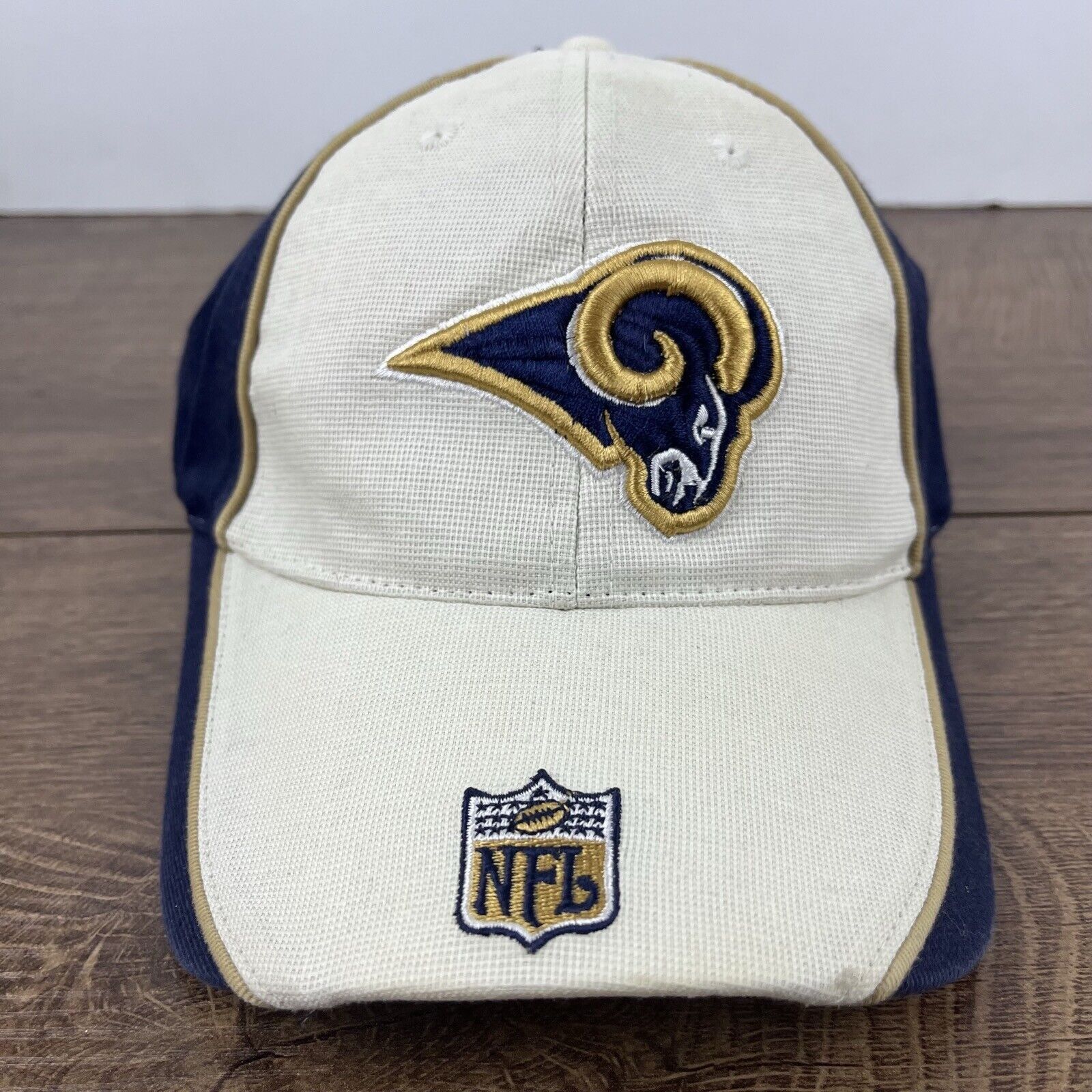 Reebok St Louis Rams NFL Hat Adjustable Hat Reebok White Hat Adjust Size ONE SIZE - 6 Thumbnail