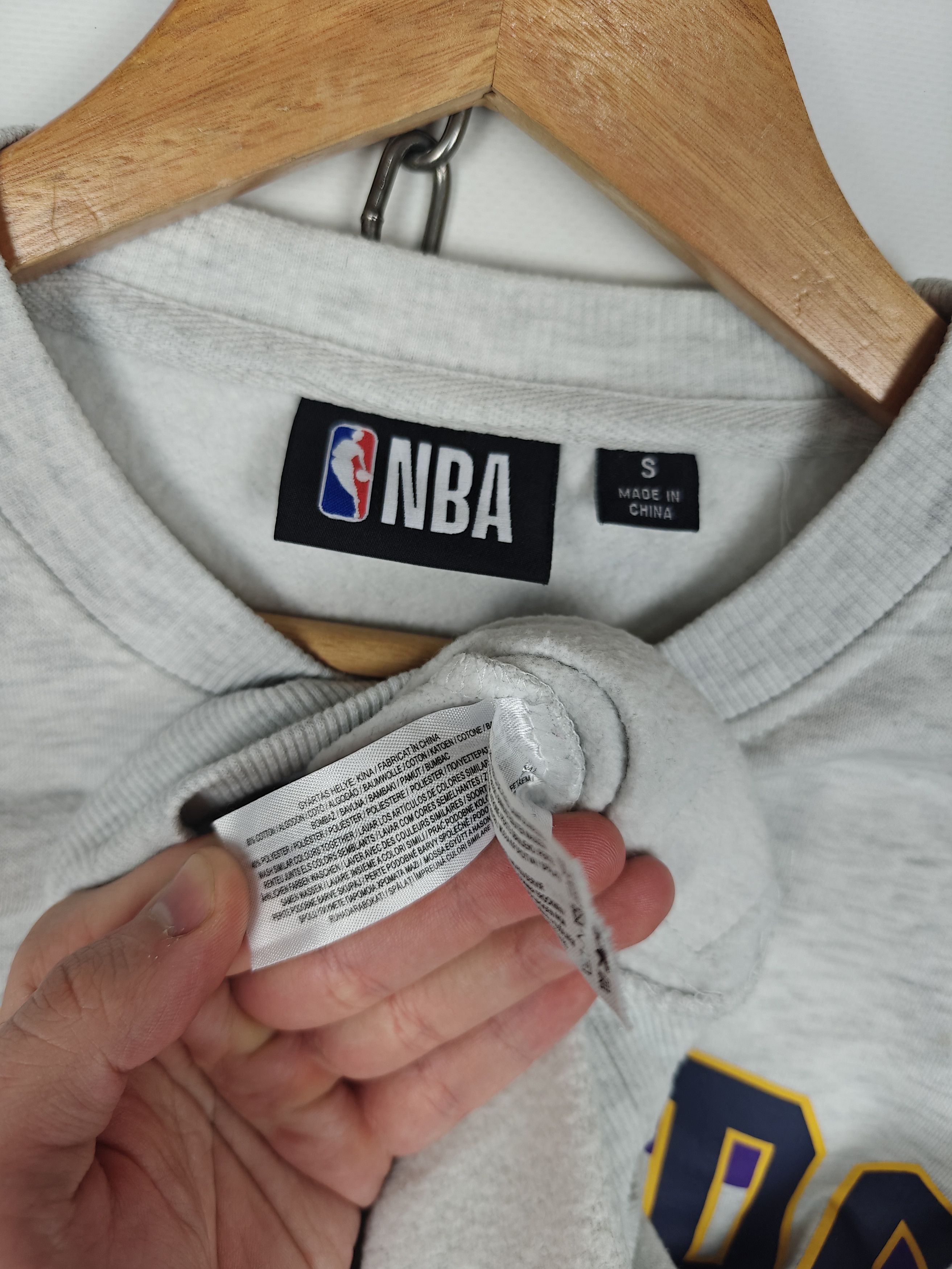 NBA NBA Lakers Sweatshirt Crewneck Logo Pullover Gray size S Size US S / EU 44-46 / 1 - 9 Thumbnail