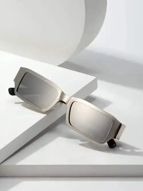 Vintage Retro Punk Kurt Cobain Style Sunglasses Square Frame Size ONE SIZE - 2 Thumbnail