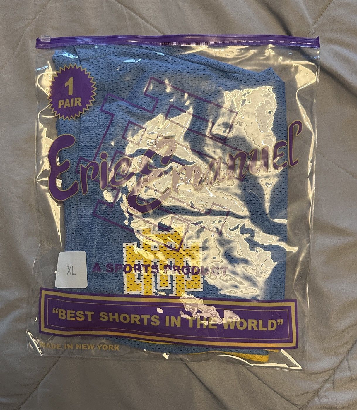 Eric Emanuel Eric Emanuel Baby Blue/Yellow Shorts Size US 38 / EU 54 - 3 Thumbnail