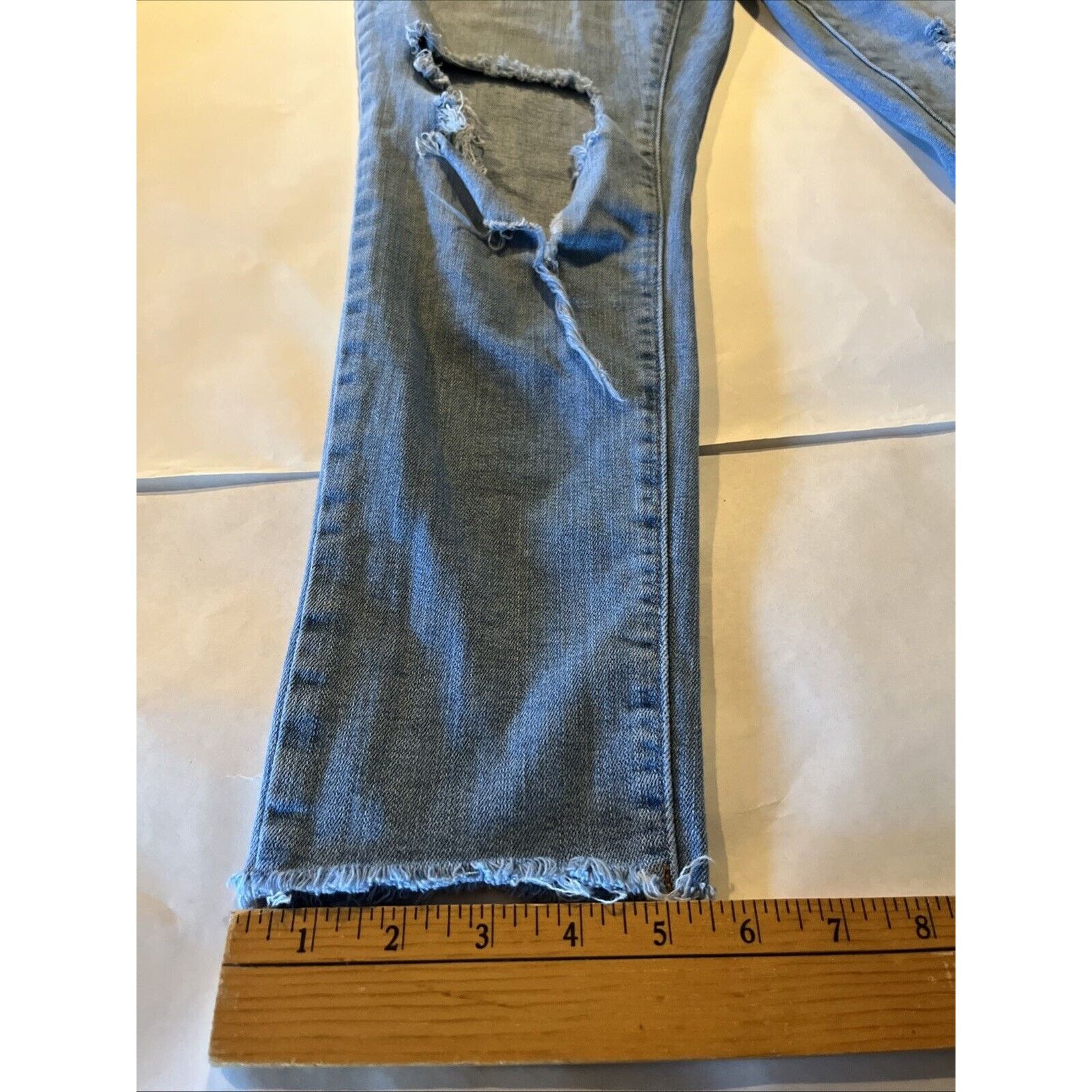 Levi's Levi’s 711 Jeans 32x27 Blue Skinny Ankle Mid Rise Stretch Size 32" / US 10 / IT 46 - 5 Thumbnail