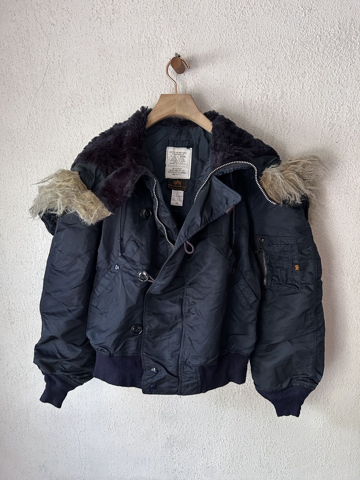 Alpha Industries Alpha Industries N2B Faux Fur Bomber Jacket Size US M / EU 48-50 / 2 - 2 Thumbnail