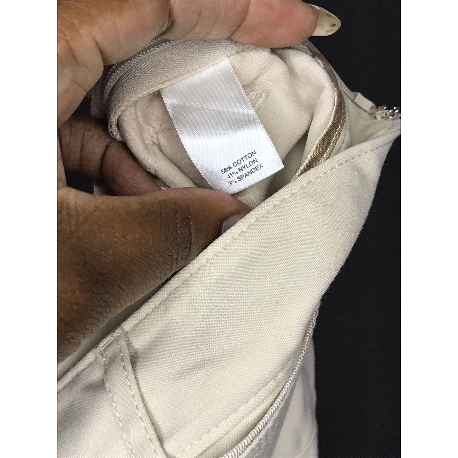 White House Black Market White House Black Market slim ankle stretchy chino's size 10 Size 32" / US 10 / IT 46 - 6 Thumbnail