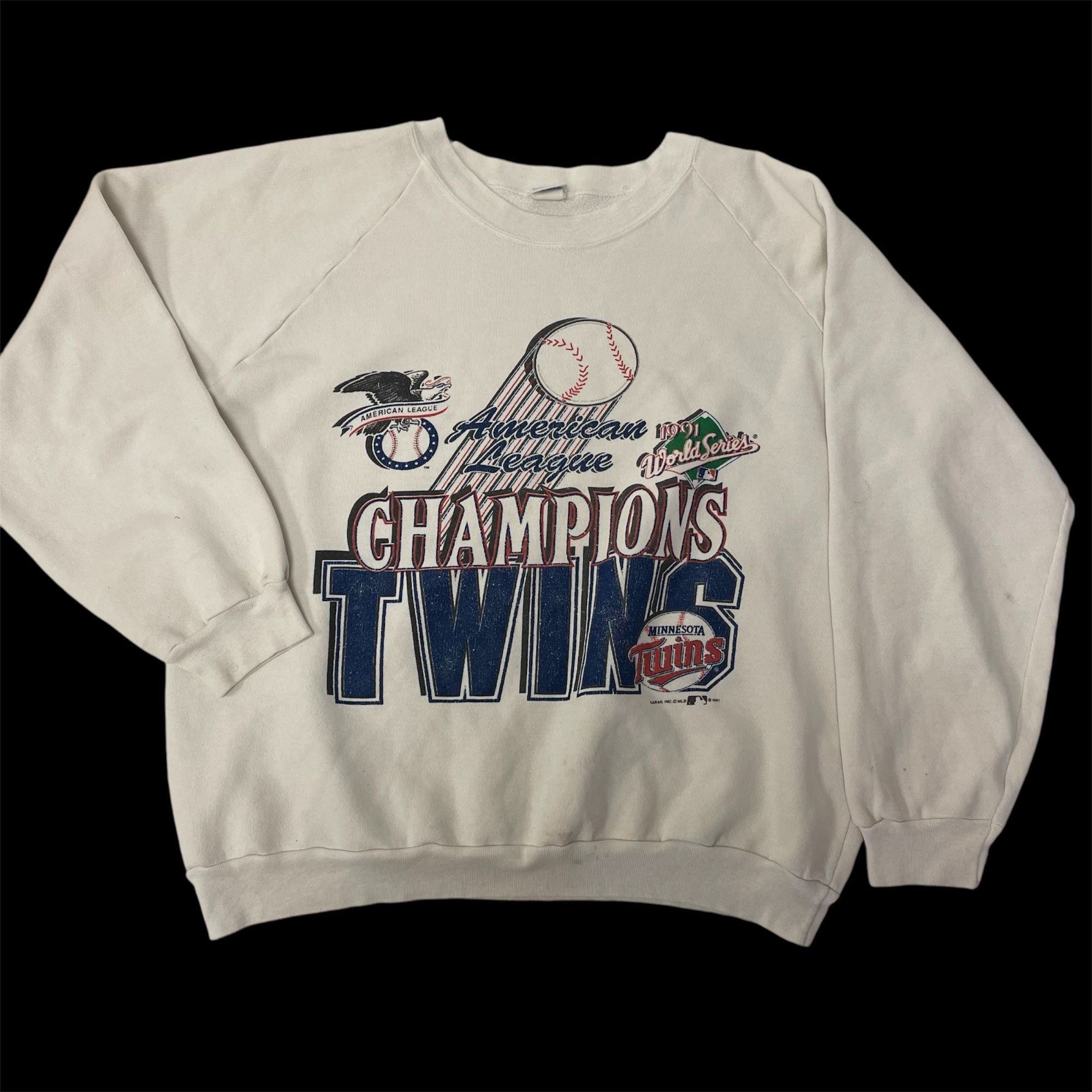 Other Vtg Garan MLB 1991 World Series American League Baseball Size US XL / EU 56 / 4 - 1 Thumbnail