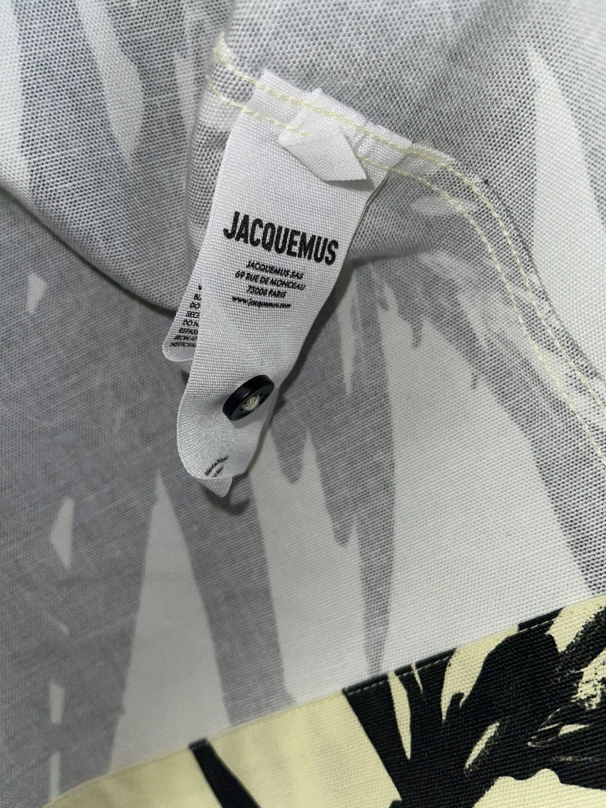 Jacquemus JACQUEMUS La Chemise Jean Palm Print Shirt Size US XL / EU 56 / 4 - 7 Thumbnail