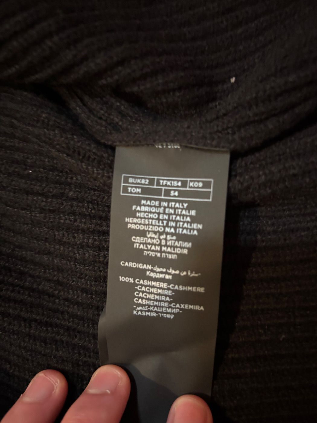 Tom Ford Tom Ford Shawl Collar Cardigan Black Size 54 Size US L / EU 52-54 / 3 - 7 Thumbnail