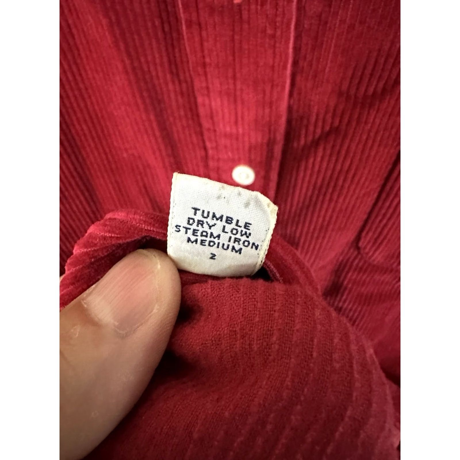Polo Ralph Lauren VINTAGE Polo Ralph Lauren Blaire Corduroy Shirt Mens XL Red 90s Rare Lo Life Button-Up Long Sleeve Size US XL / EU 56 / 4 - 7 Thumbnail