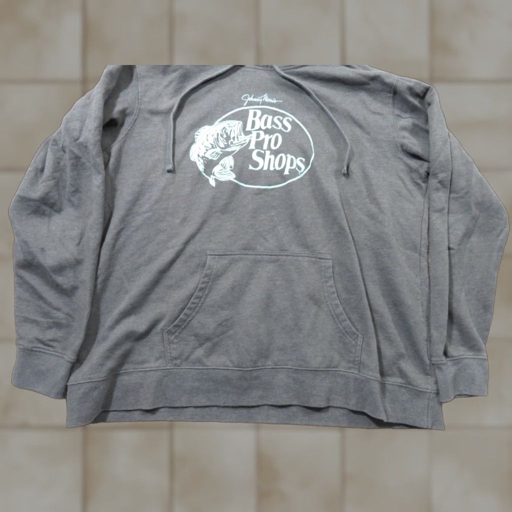 Bass Pro Shops VINTAGE Bass Pro Shops Hoodie Mens XL Blue Gray Pullover Sweatshirt Outdoor Hunting Size US XL / EU 56 / 4 - 1 Thumbnail