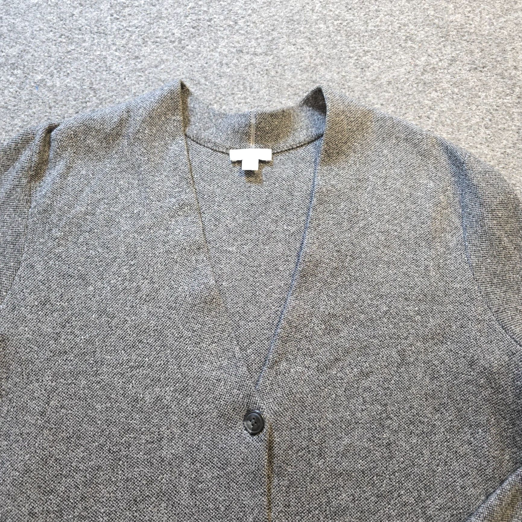 J. Jill J Jill Cardigan Sweater Long Sleeve Gray Pockets M Womens Regular Capstone Capsule Size M / US 6-8 / IT 42-44 - 2 Thumbnail
